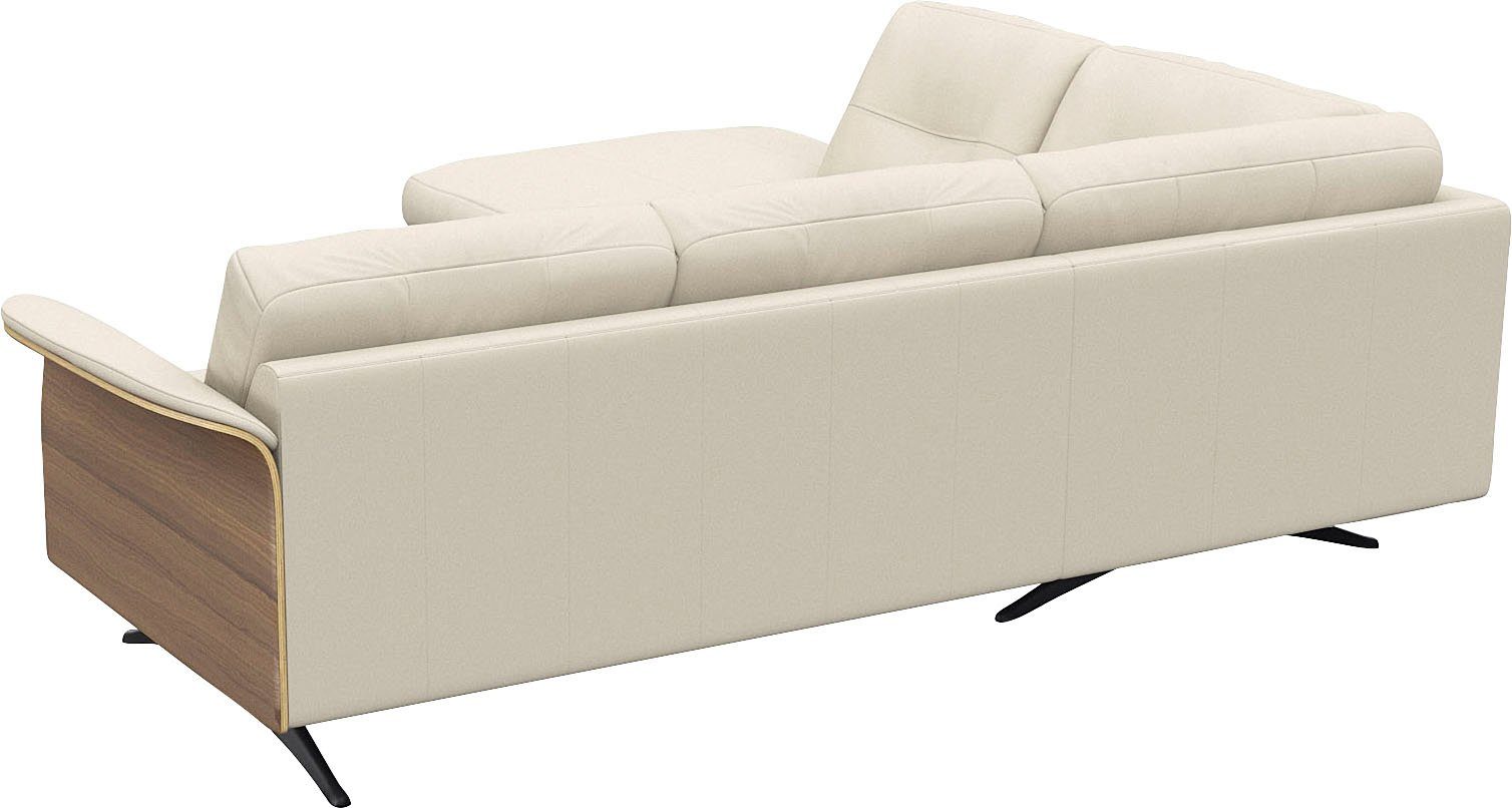 FLEXLUX Hoekbank Glow, super comfortabel door hoogwaardige zitconstructie met binnenvering, L-vorm
