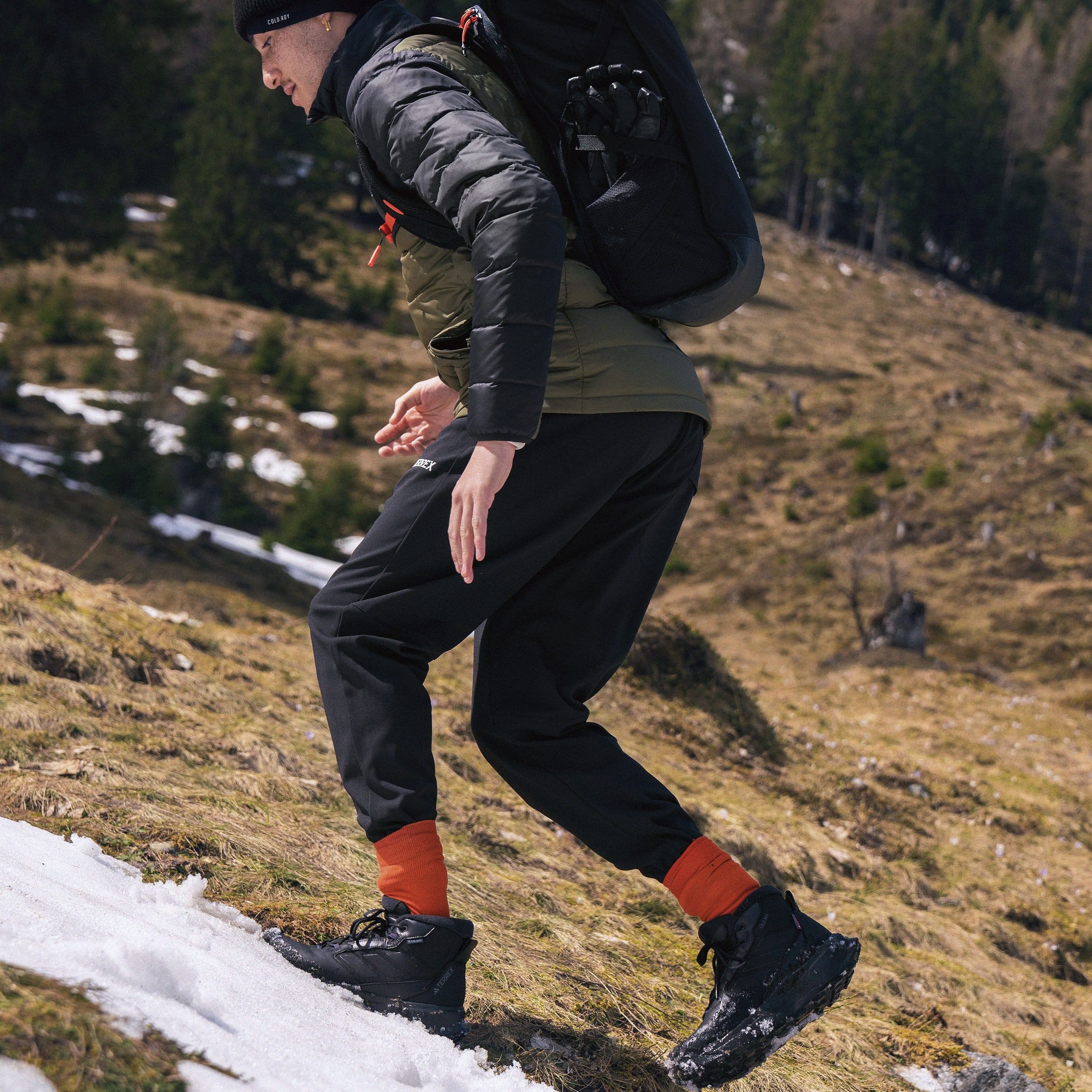 adidas TERREX Winterlaarzen TERREX WINTER LEATHER MID CUT RAIN.RDY COLD.RDY Snowboots, winterlaarzen, winterschoenen, waterdicht en gevoerd
