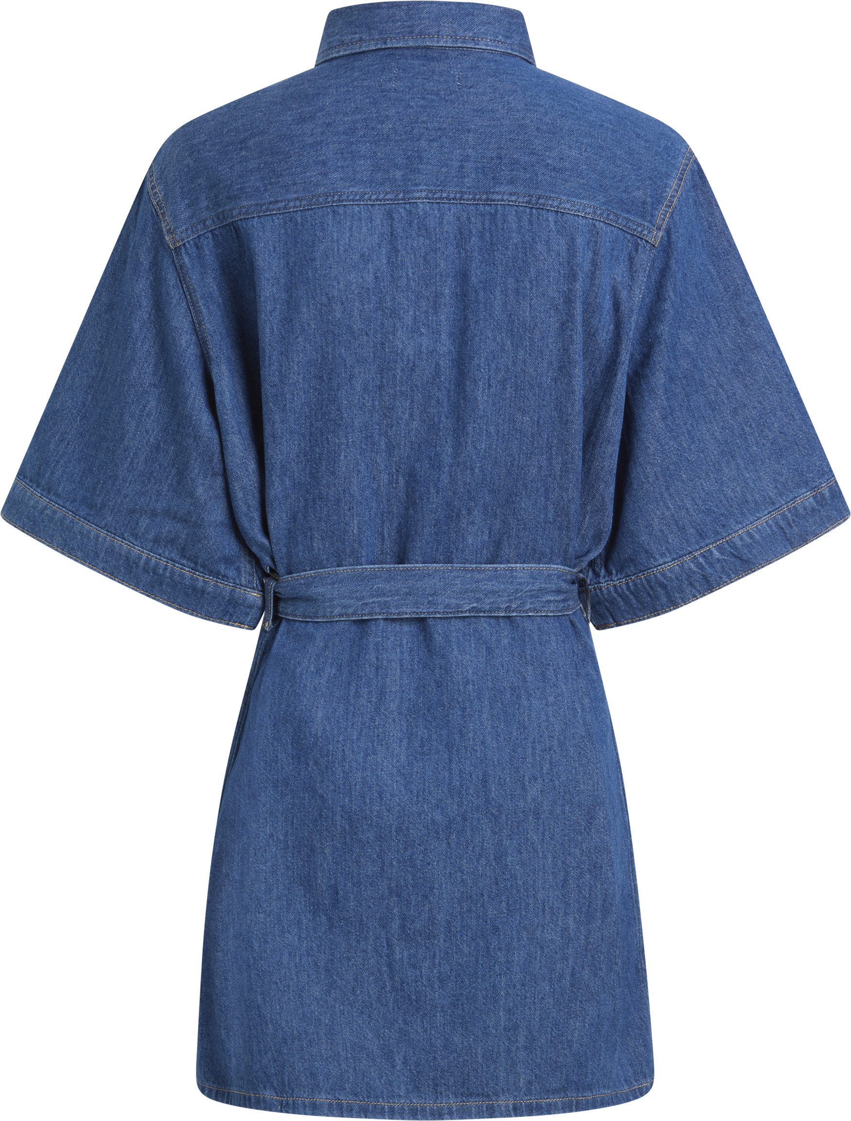 Calvin Klein Jeans jurk LINEN BOXY BELTED SHIRT DRESS