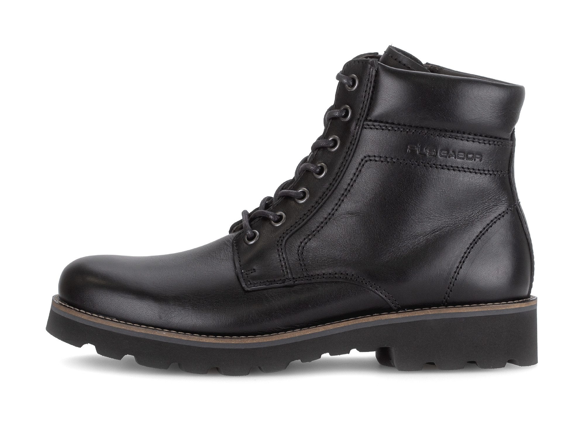 Pius Gabor Veterschoenen , blokhak, comfortschoen, gewatteerde schachtrand, g-wijdte (=wijd)