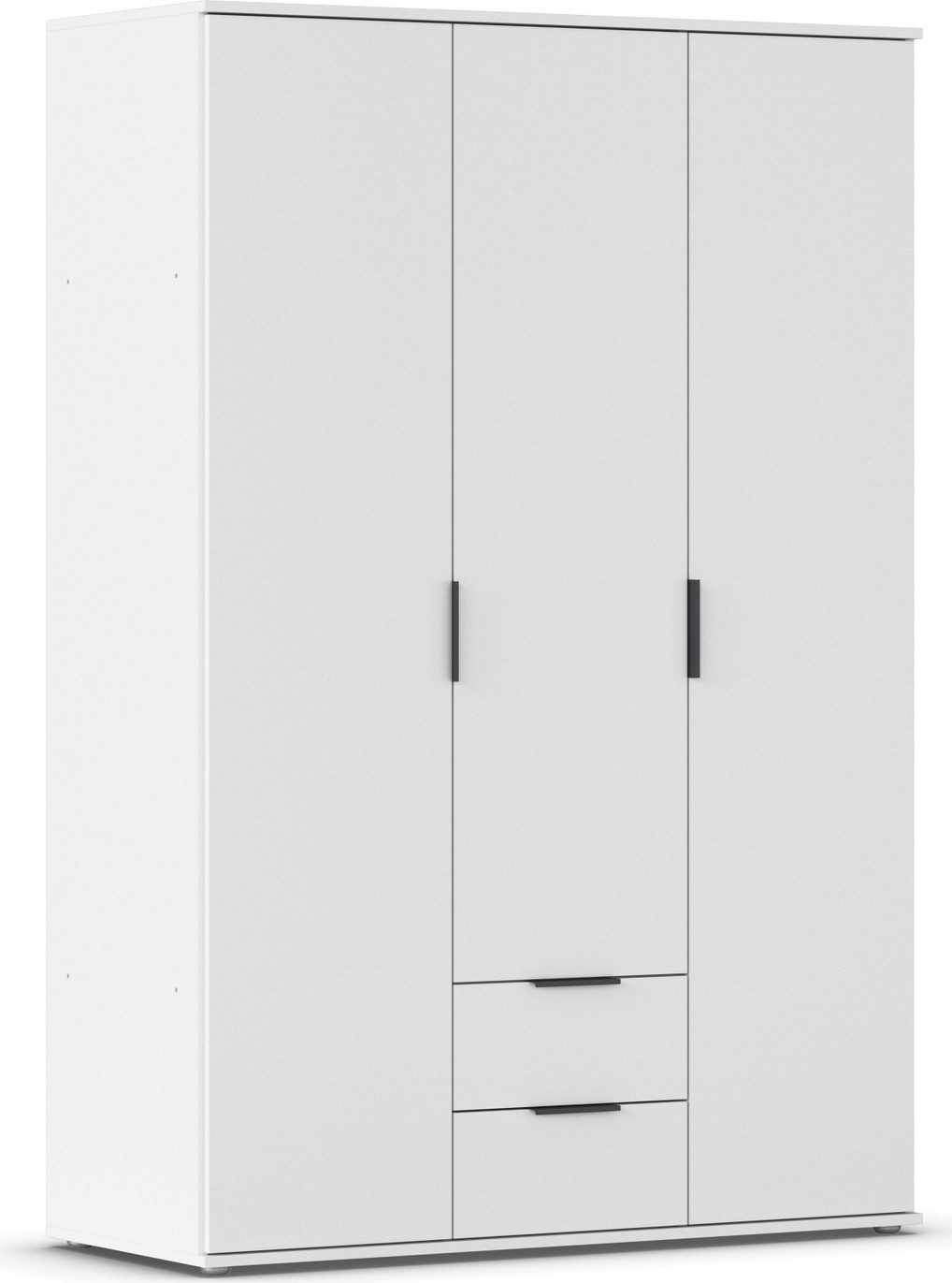 rauch Draaideurkast Kledingkast Kast Garderobe Wasmand ESSEA in 2 Breedtes met 2 lades, in eenvoudig ontwerp, moderne grepen made in germany