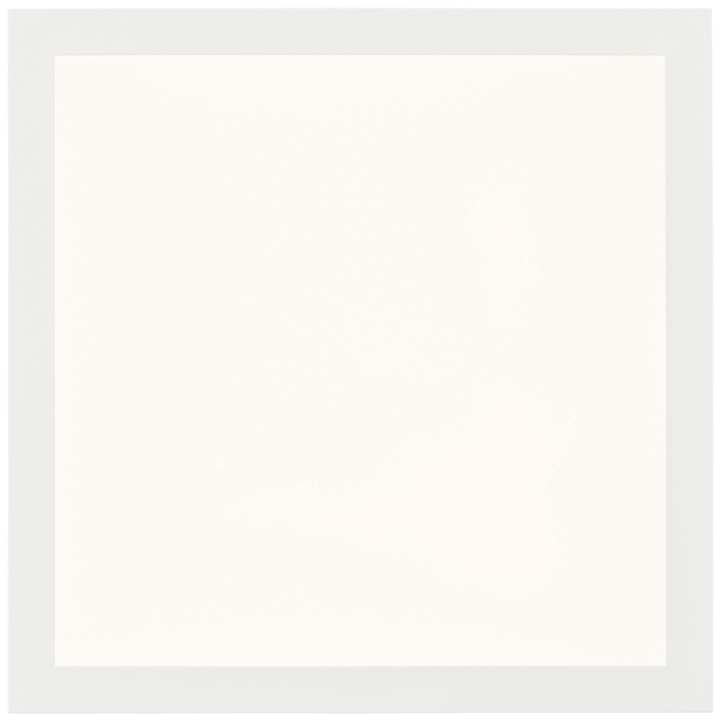 Brilliant Leuchten Led-plafondlamp Briston 30 x 30 cm, 1600 lm, 2700 k, aluminium, wit