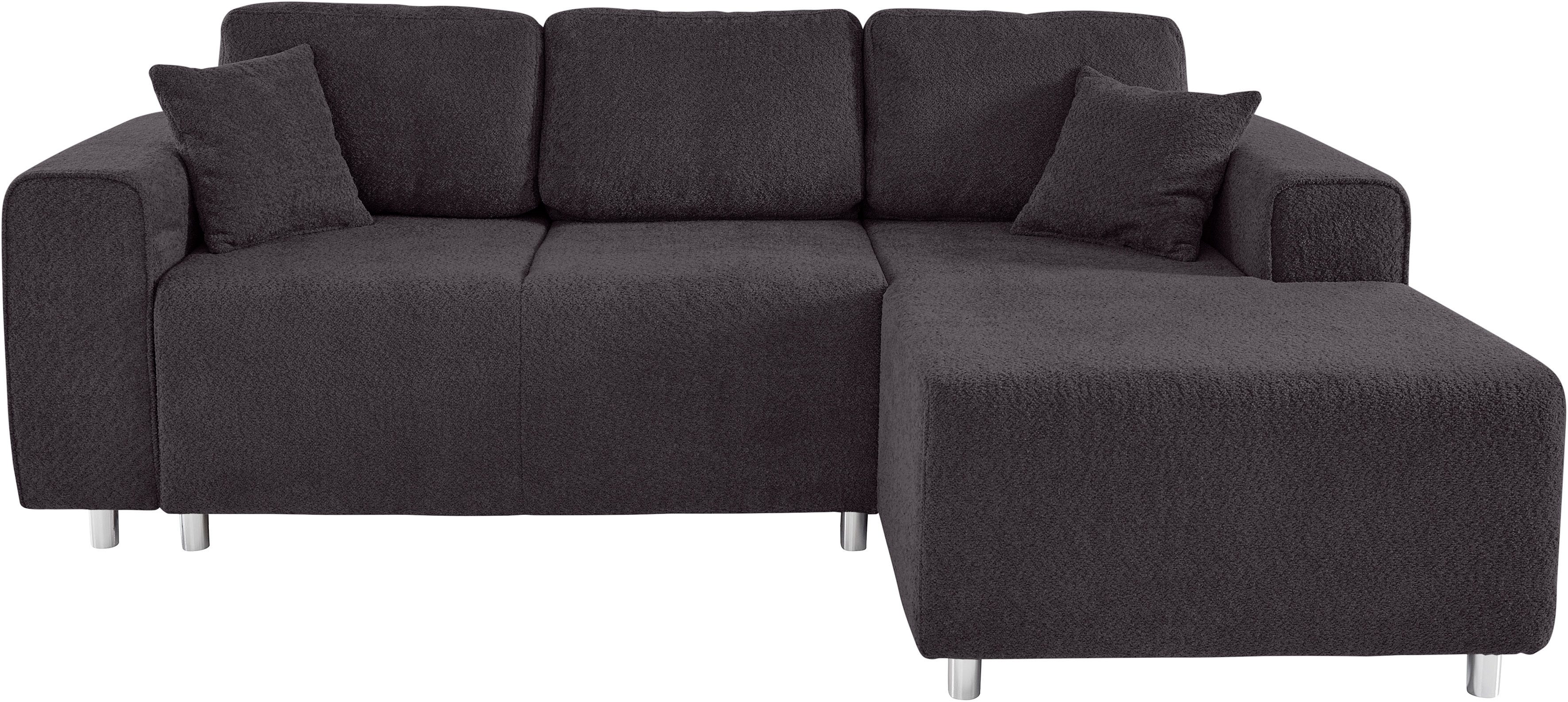 Guido Maria Kretschmer Home&Living Hoekbank Györ L-vorm, optioneel met bedfunctie en bedlade inclusief 2 sierkussens