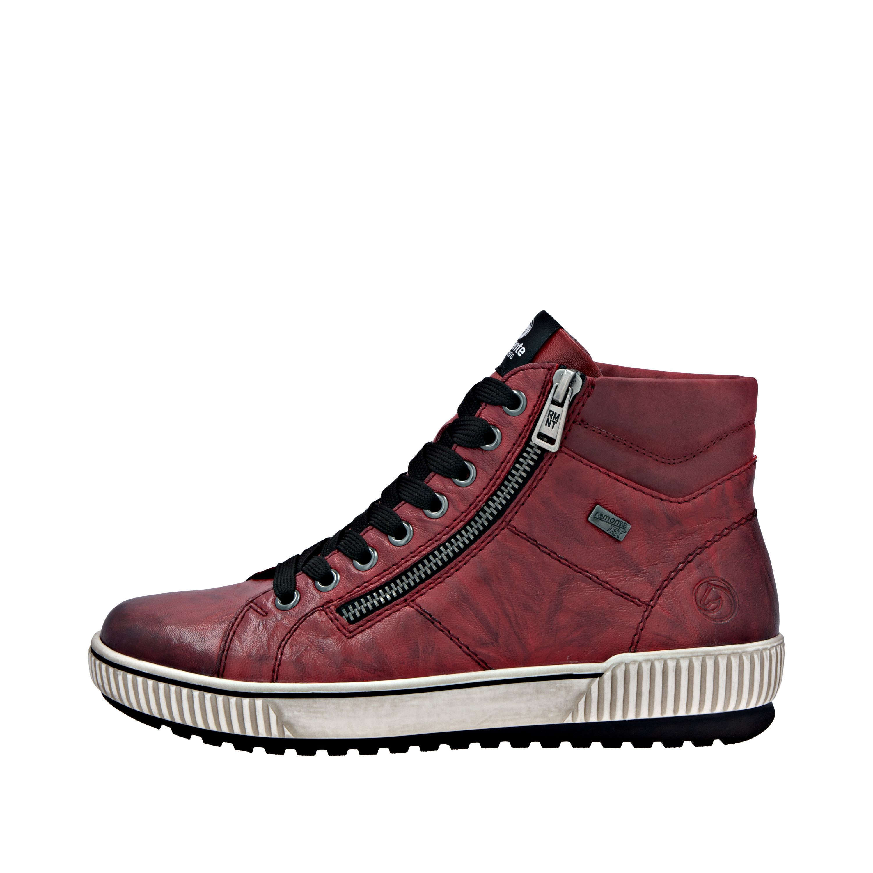 Remonte Veterschoenen platform, lace-up ankle boots, boots in crash look