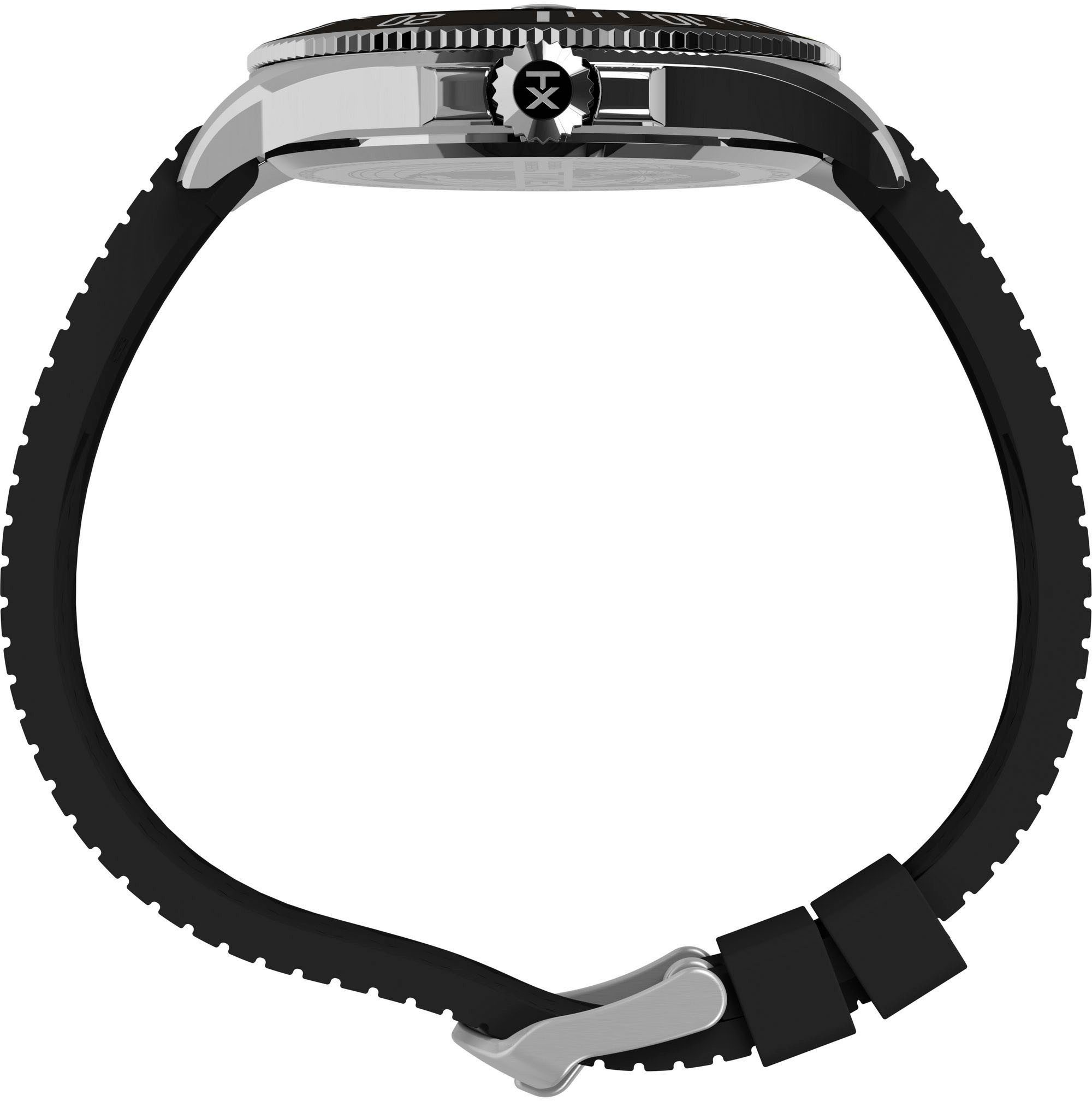 Timex Kwartshorloge HARBORSIDE COAST Polshorloge, herenhorloge, kunststof band, datum, tot 10 bar waterdicht