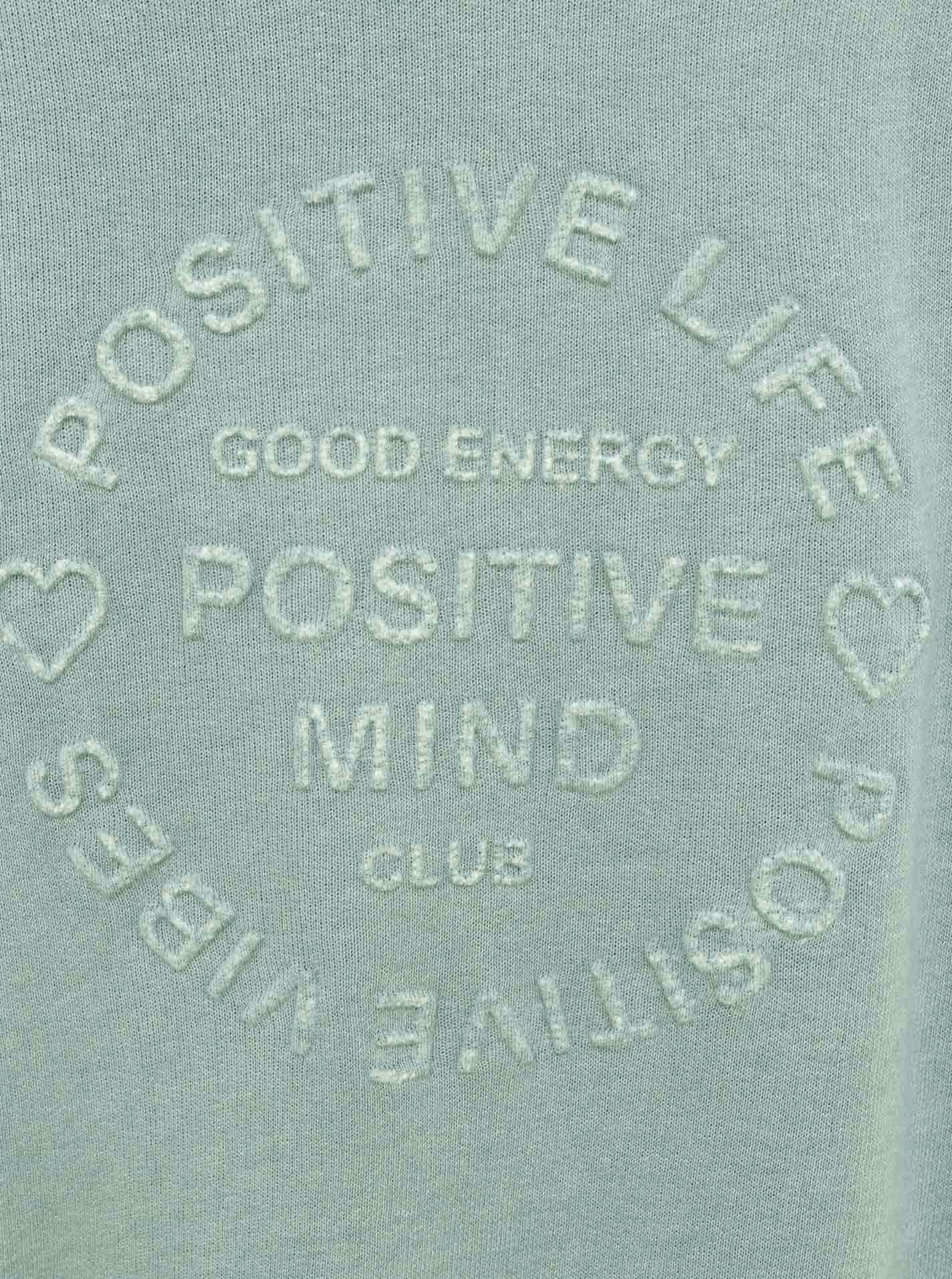 Zwillingsherz Jersey jas Positive Mind Met een hoog katoengehalte