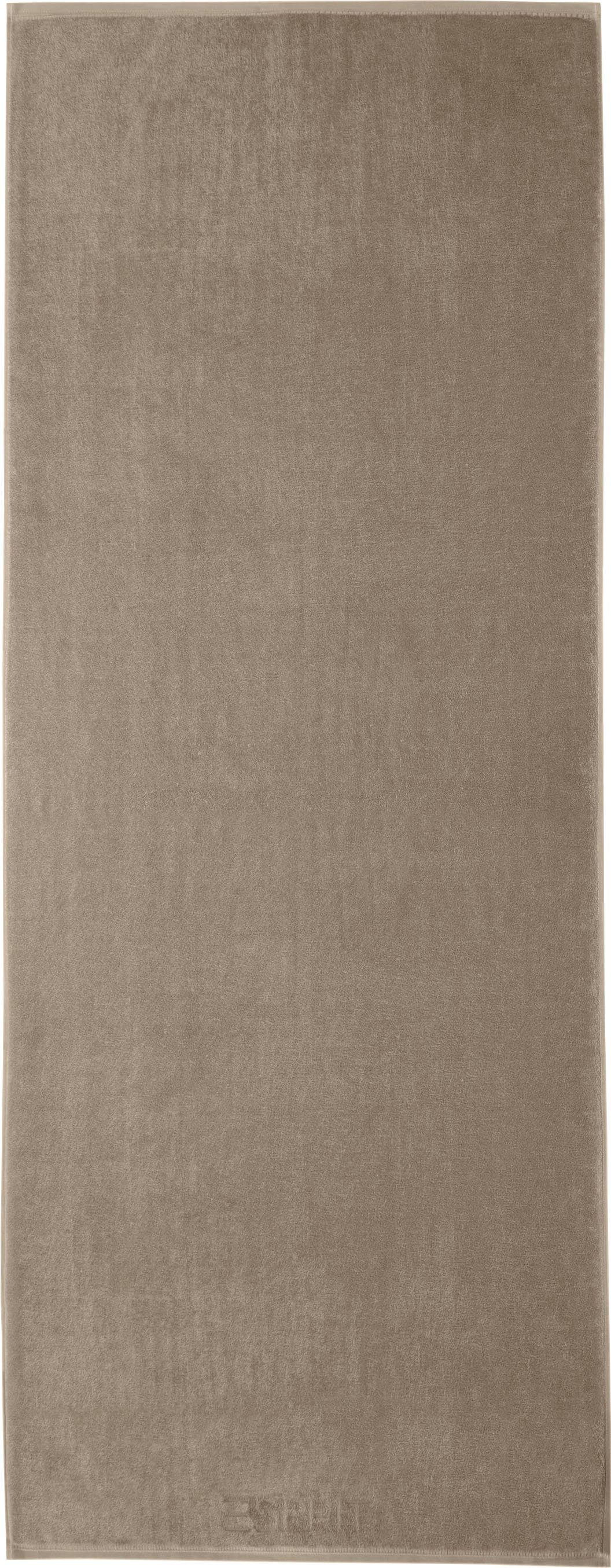 Esprit Saunalaken Modern Solid vegan geproduceerd (1 stuk) handdoeken maat 80 cm x 200 cm bruin