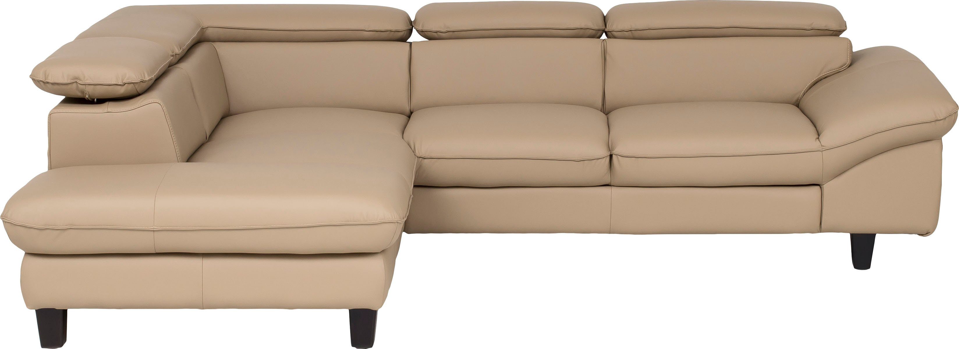 Home affaire Hoekbank Pilot L-vorm met hoofdeinde-verstelling, optionele bedfunctie en bedlade