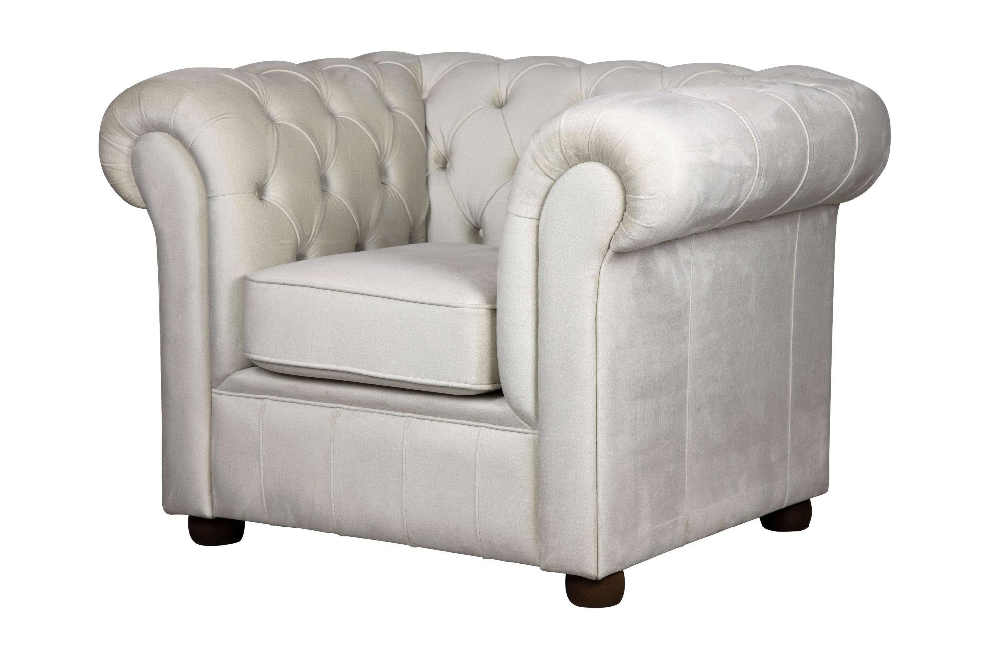 Home affaire Fauteuil CHARENTE, Chesterfield, golfsysteem, afmetingen B/D/H: 105/89/74 cm