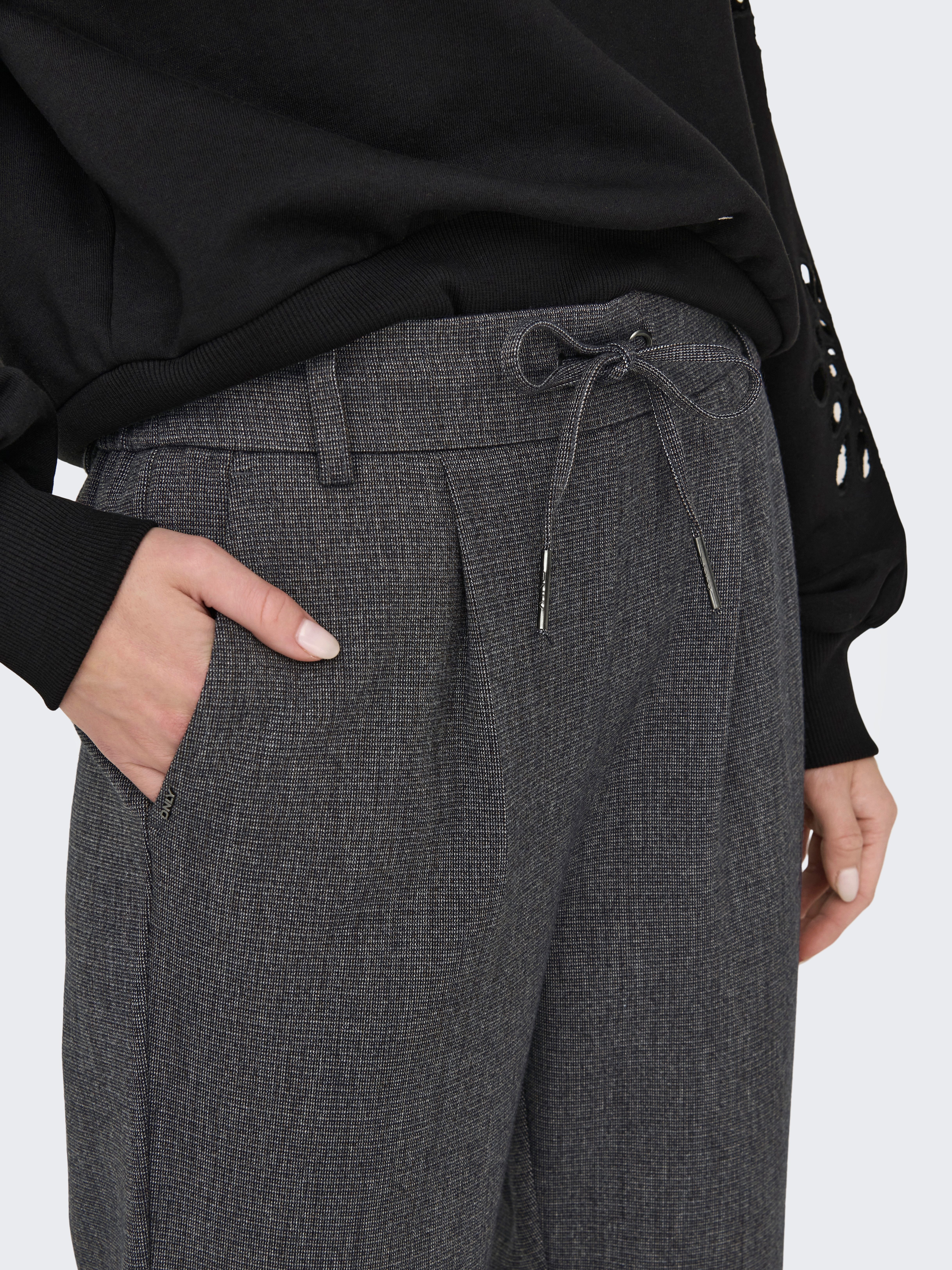 Only Joggingbroek ONLPOPTRASH-ELISE EASY MELANGE PANT NOOS