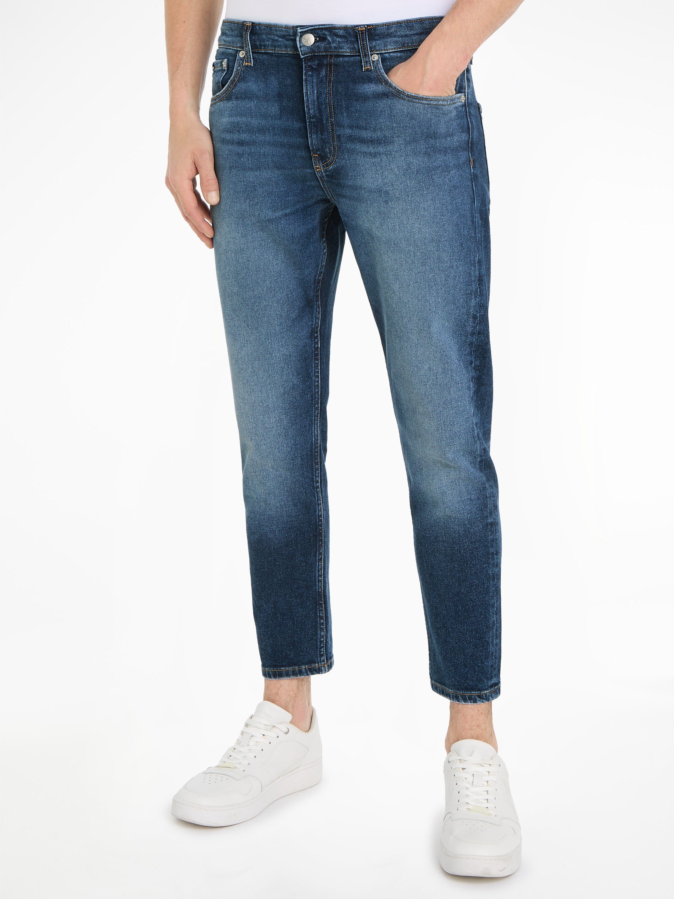 Calvin Klein 7/8 jeans DAD JEAN heren stretch jeans maat 36 blauw
