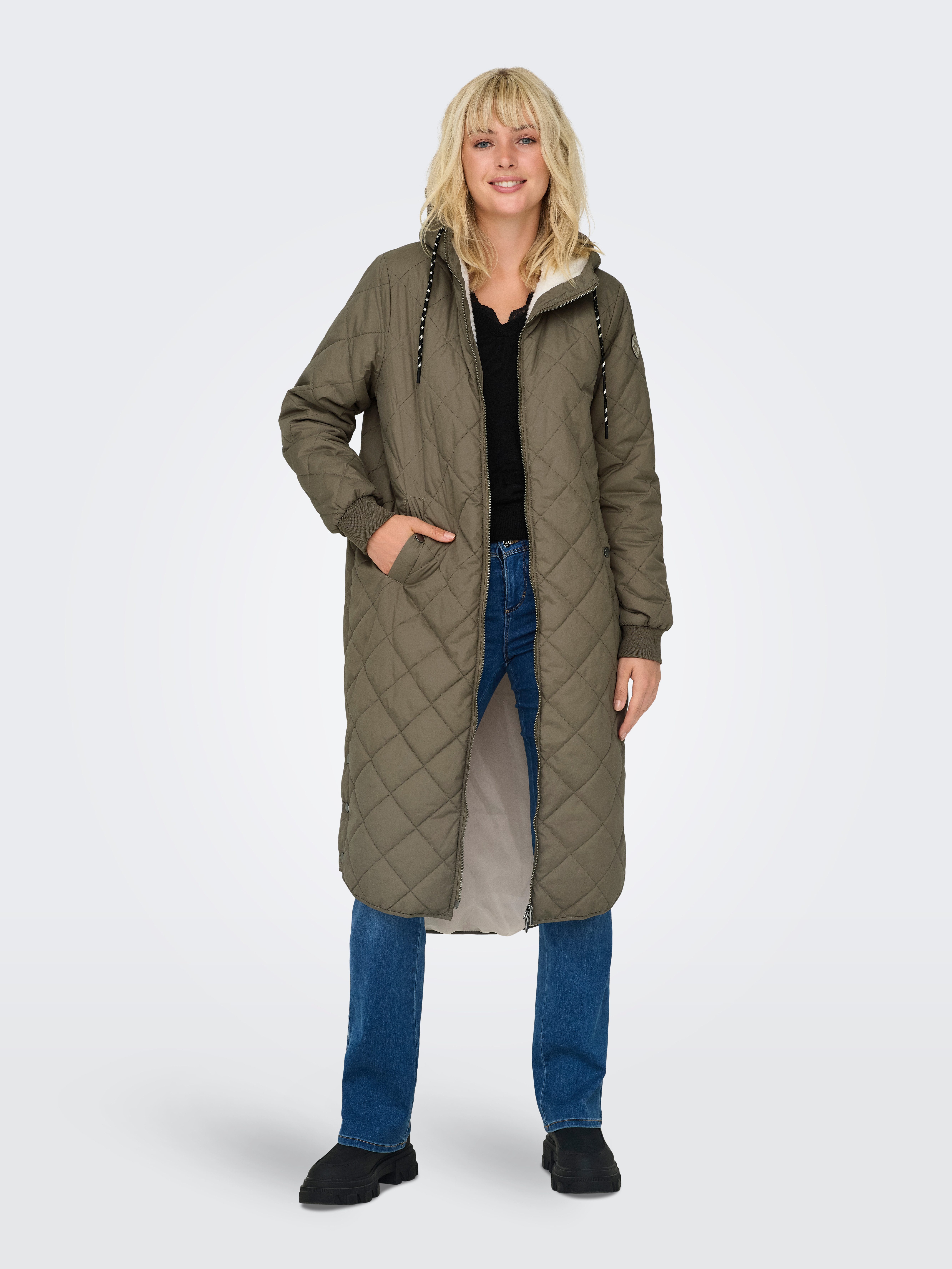 Only Gewatteerde jas ONLNEWSANDY QUILT COAT CC OTW