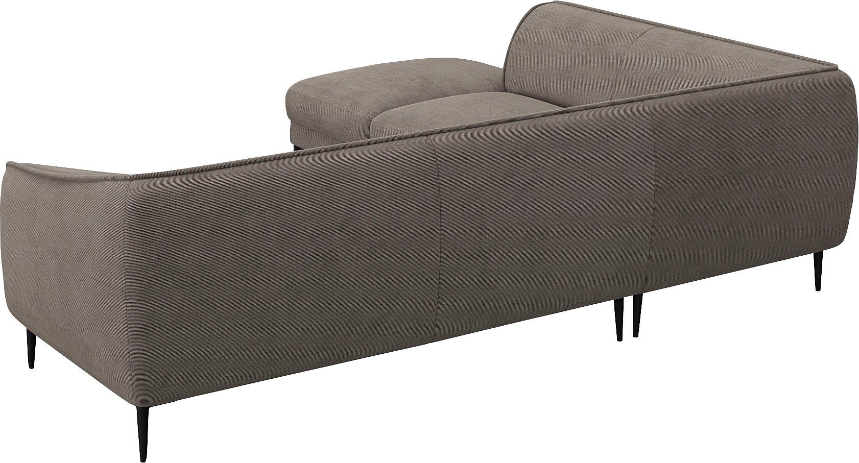 FLEXLUX Hoekbank Belle designbank, L-vorm, BxD 268x209 cm Scandinavisch design, in een sublieme verwerking
