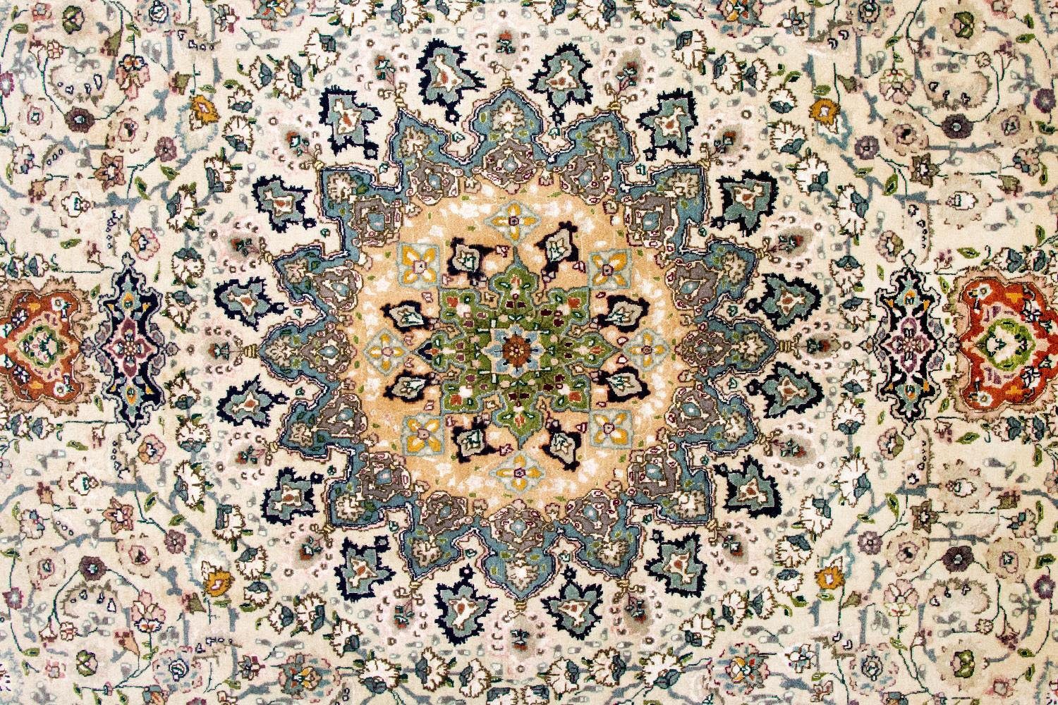 morgenland Vloerkleed Täbriz 50 Raj vloerkleed met de hand geknoopt beige