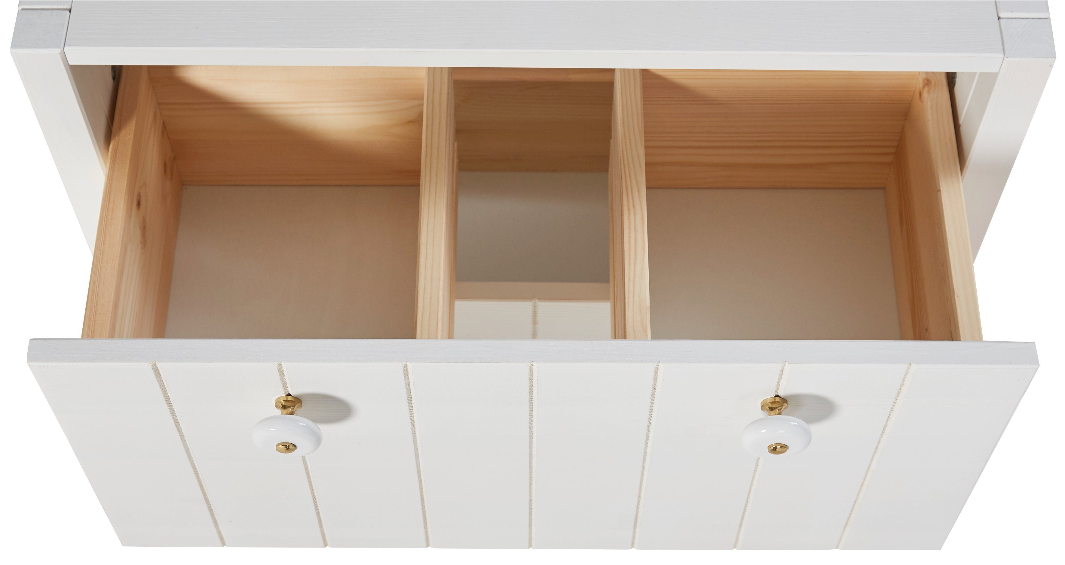 Home affaire Wastafelonderkast TINA Badkamermeubel, kast, breedte 60 cm, massief hout