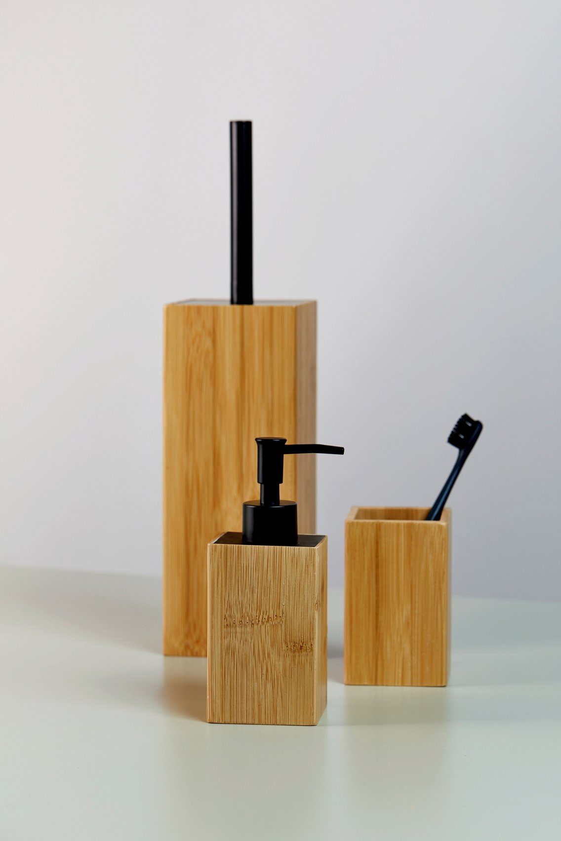 WENKO Toiletset Padua Bamboe (1 stuk)