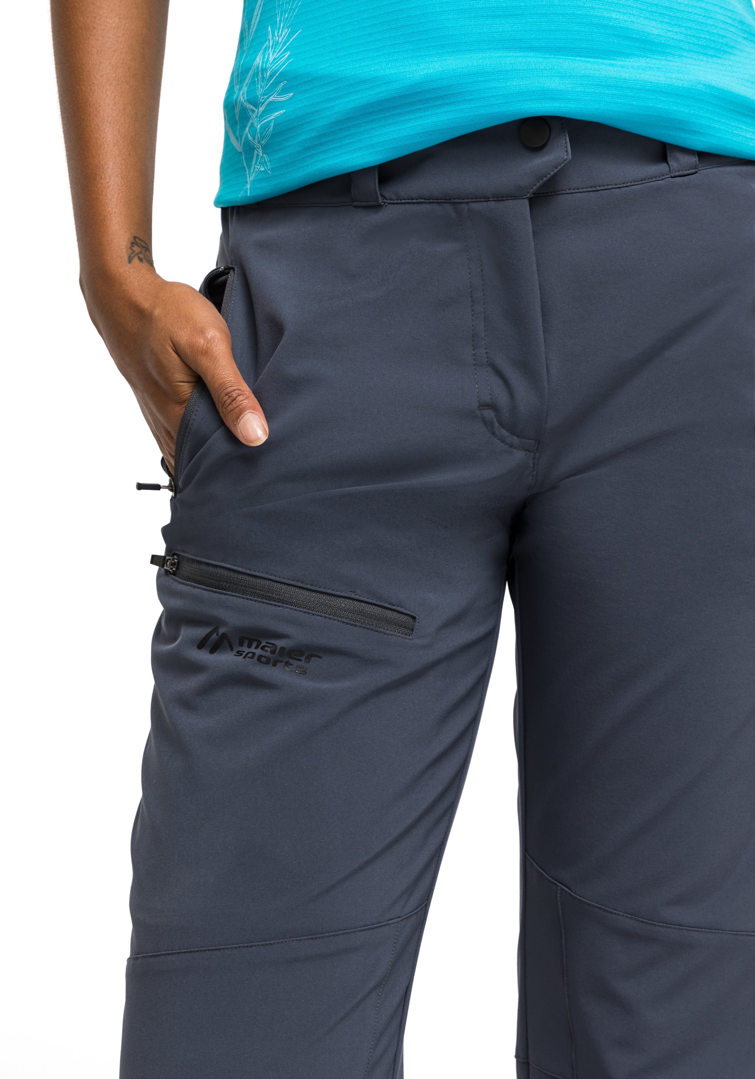 Maier Sports Functionele broek Latit W Sneldrogende outdoorbroek van elastisch materiaal