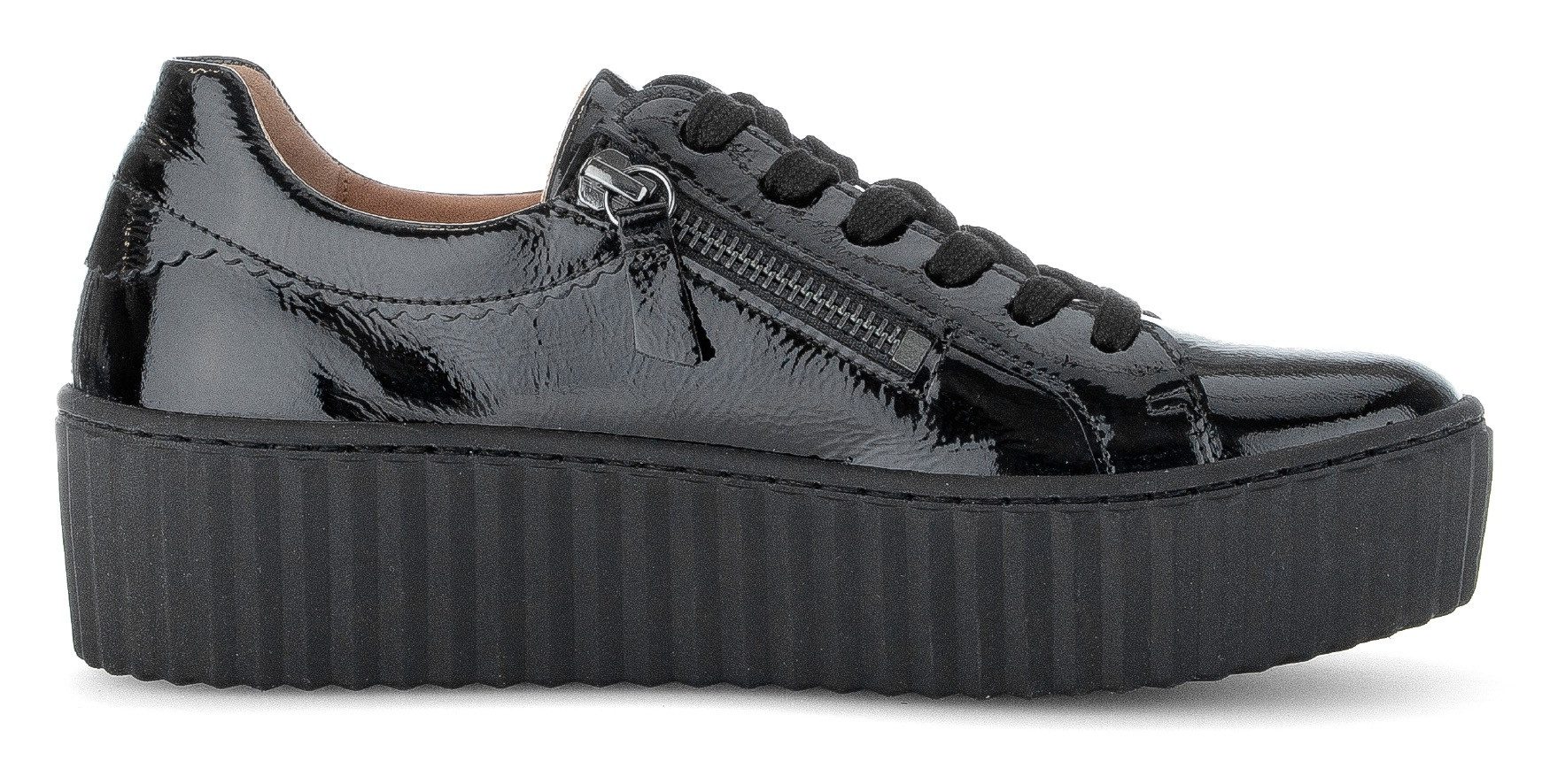 Gabor Plateausneakers , vrijetijdsschoen, lage schoen, veterschoen met best fitting-uitrusting