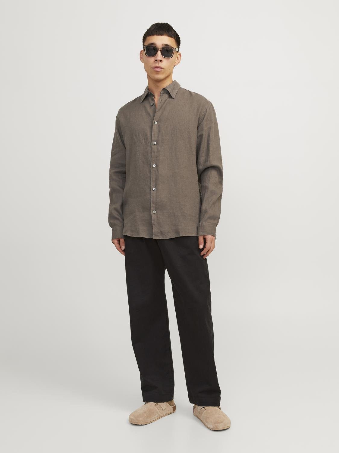 Jack & Jones Overhemd met lange mouwen JPRCCLAWRENCE LINEN SHIRT L/S SN