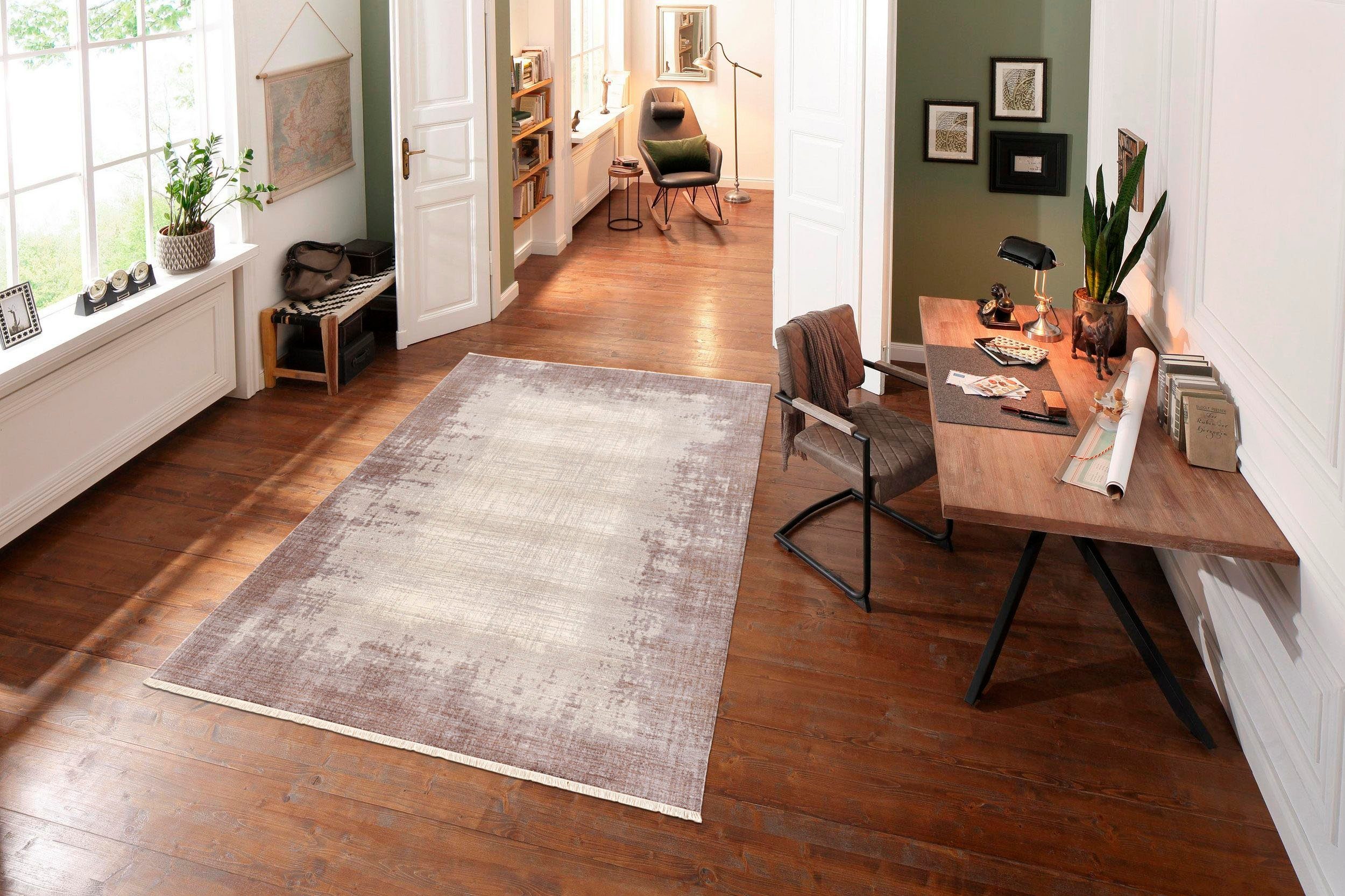 my home Vloerkleed Stella Modern design, maat 1+2 wordt zonder franje geleverd