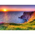 papermoon fotobehang sunset at moher cliffs multicolor