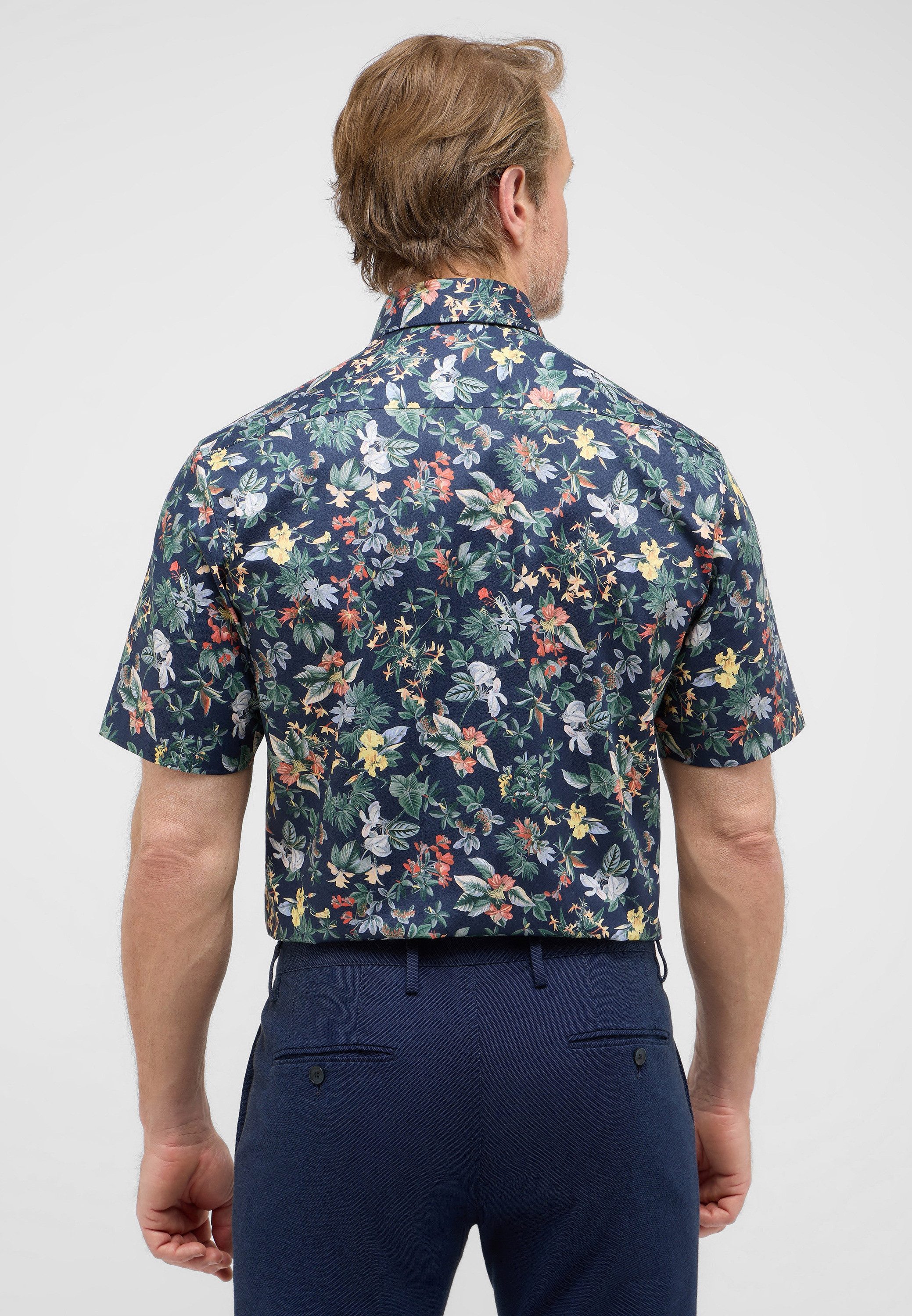 Eterna Overhemd met korte mouwen MODERN FIT NON IRON (strijkvrij)