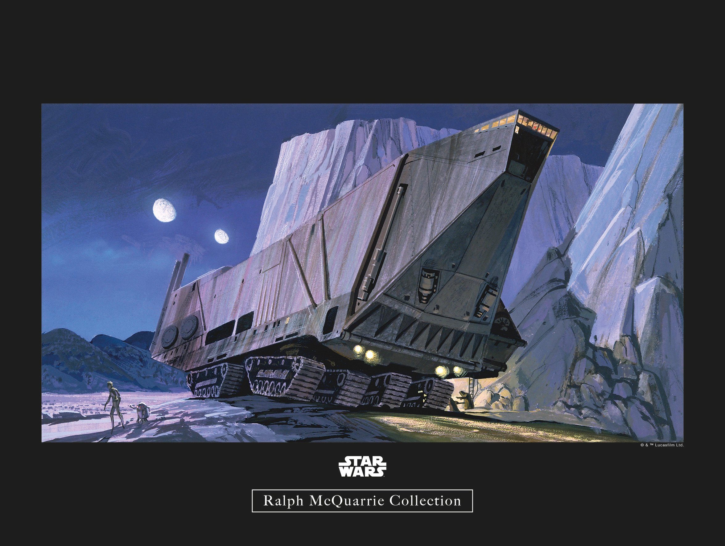 Komar wanddecoratie Star Wars Classic RMQ Sandcrawler, zonder lijst