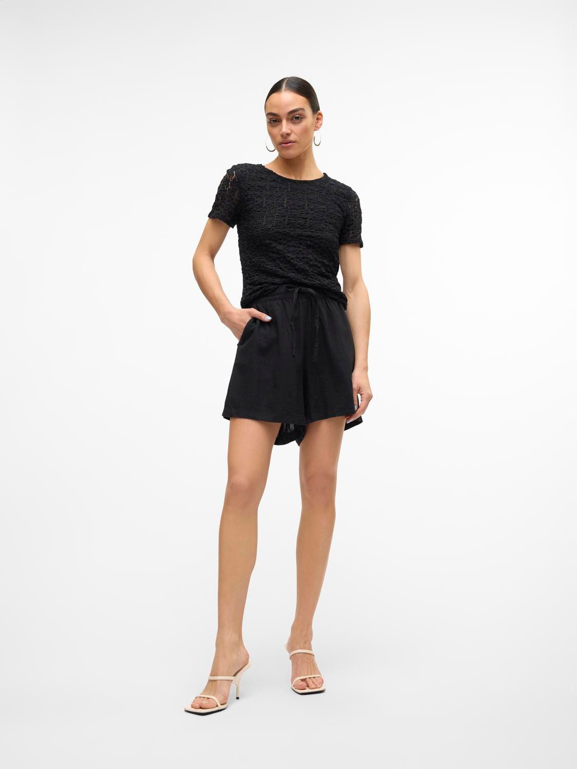 Vero Moda Short VMLINN LINEN SHORTS WVN NOOS