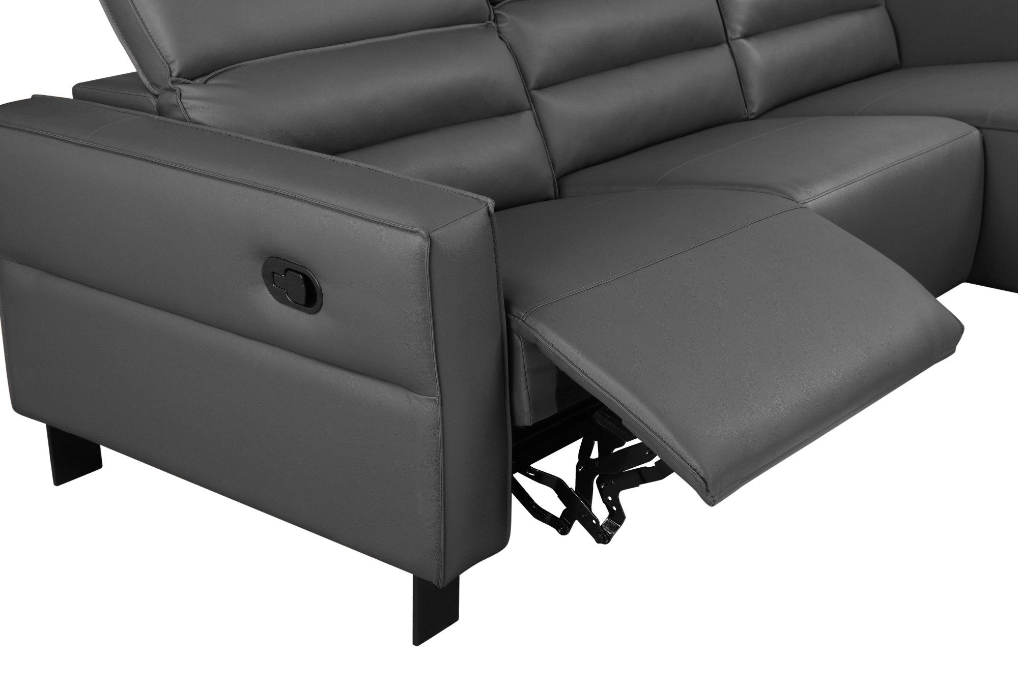 Places of Style Hoekbank Carpari, L-vorm, 263 cm, handmatige of elektrische relaxfunctie