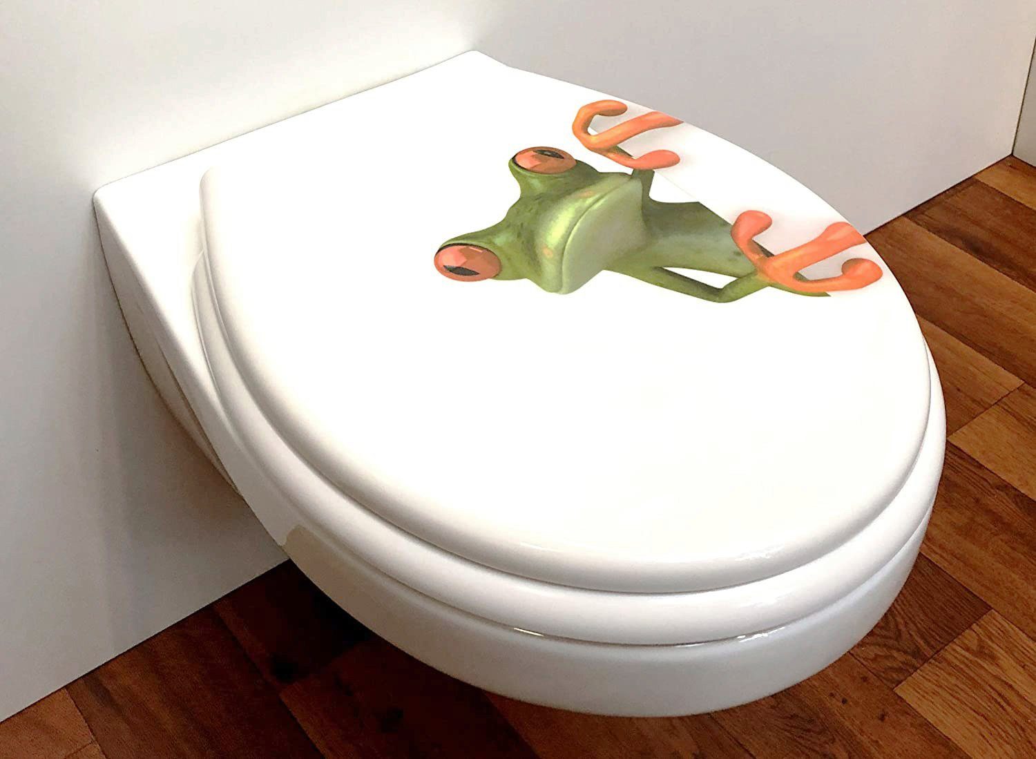 ADOB Toiletzitting Kikker Soft-closemechanisme, voor het schoonmaken afneembaar