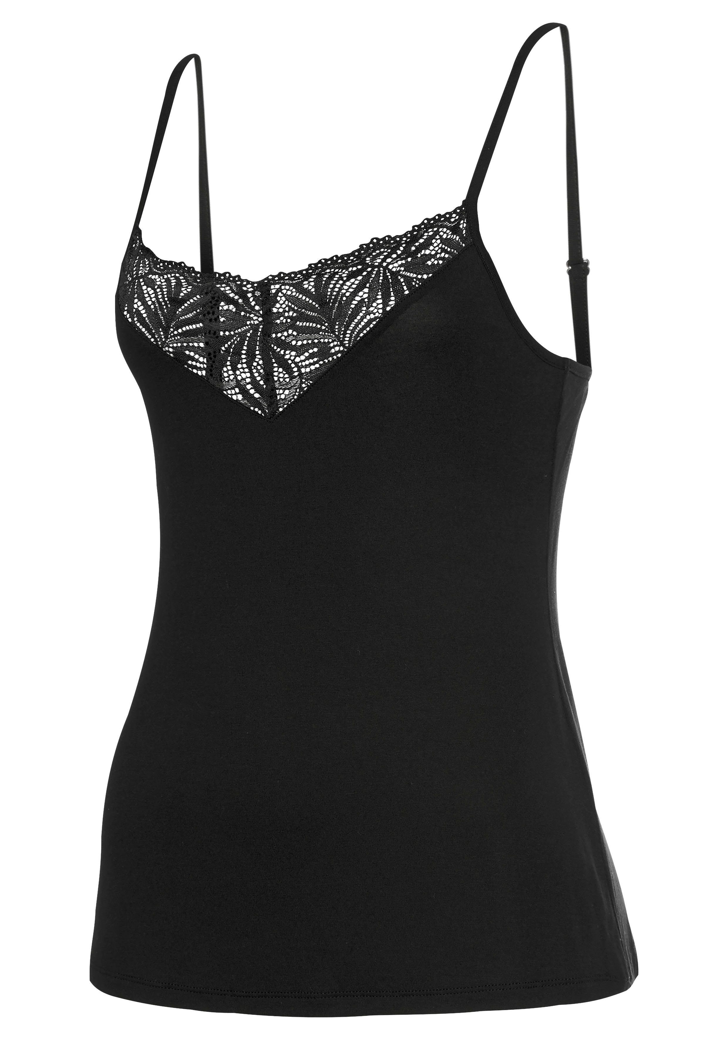 Lascana Kanten top met chique kanten details