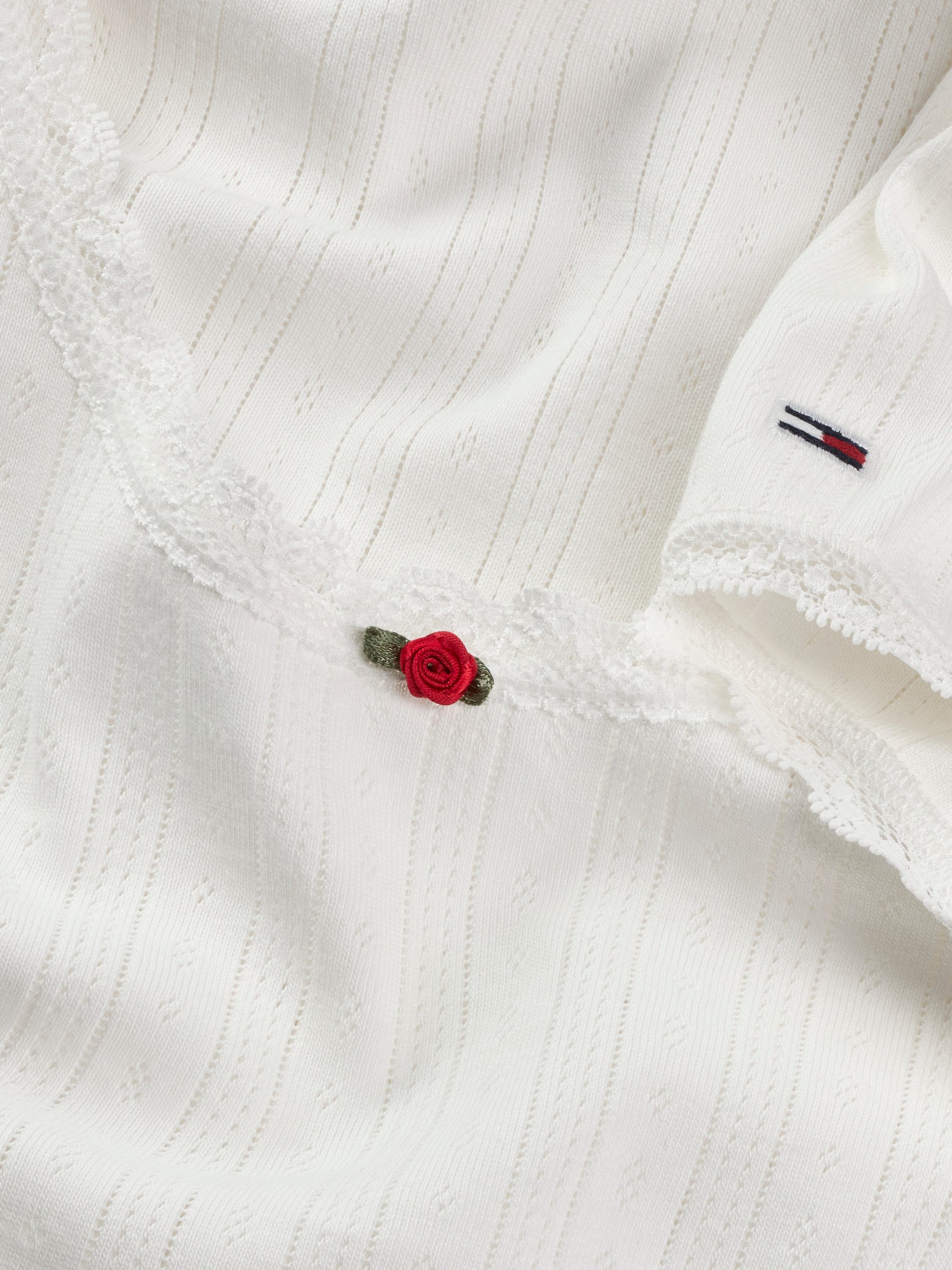 TOMMY JEANS T-shirt TJW SLIM SH POINTELLE SS TEE EXT