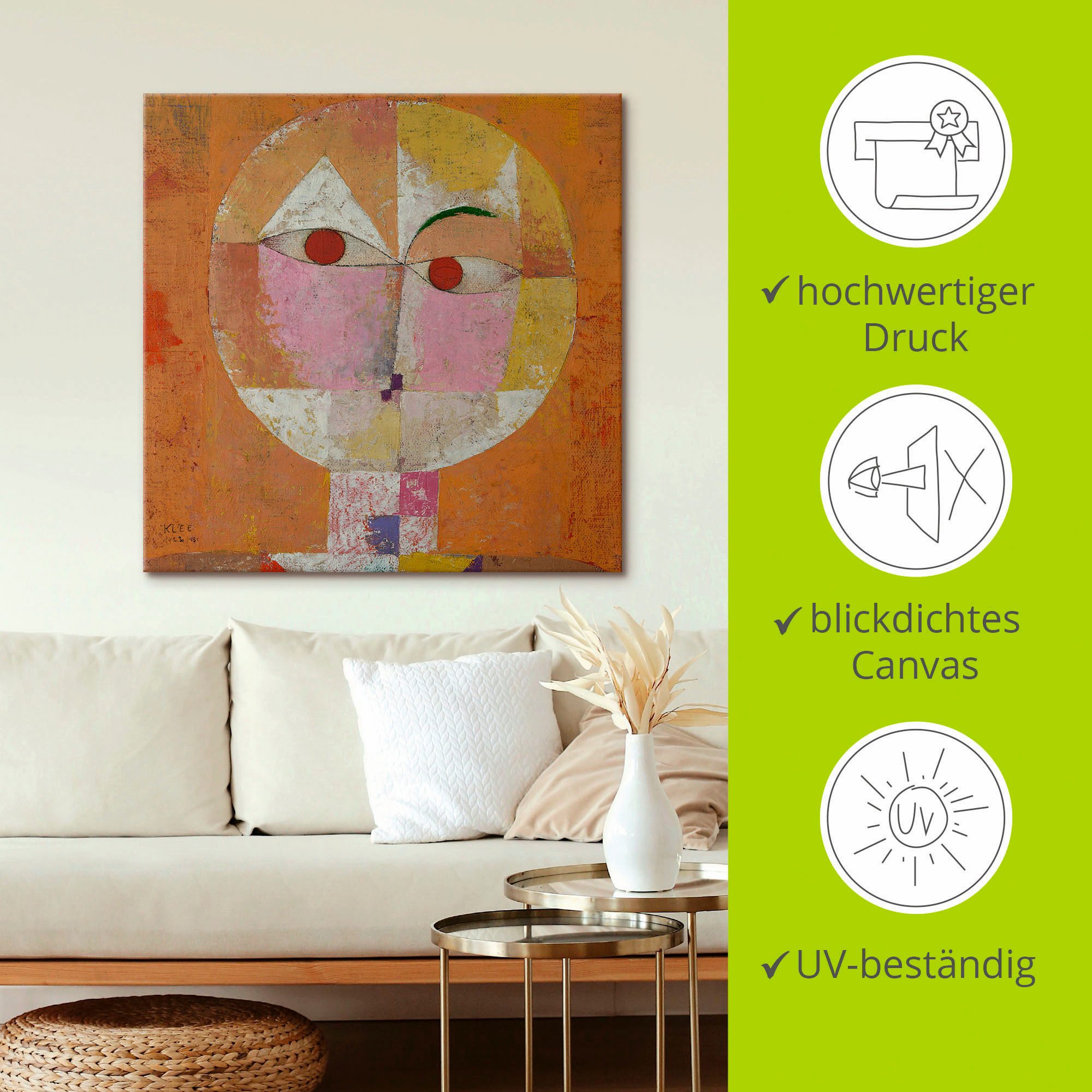 Artland Artprint Senecio als artprint van aluminium, artprint voor buiten, artprint op linnen, poster in verschillende maten. maten