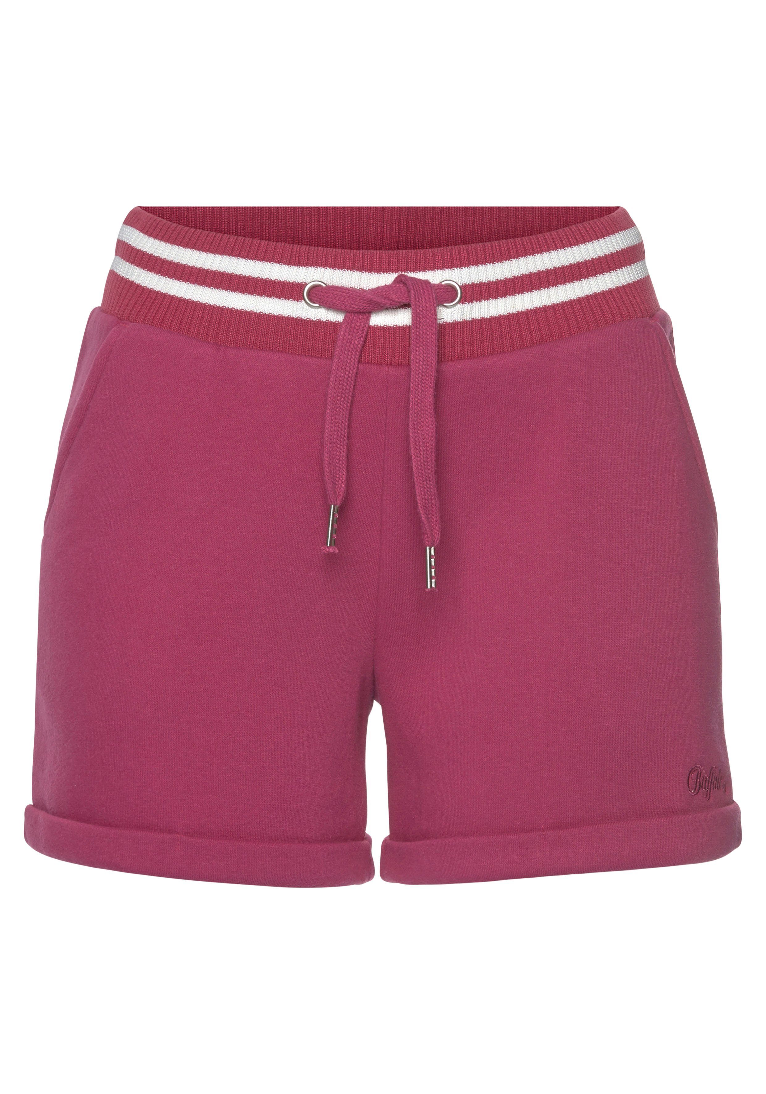 Buffalo Sweatshort met logo-borduurwerk en zijzakken, loungepak