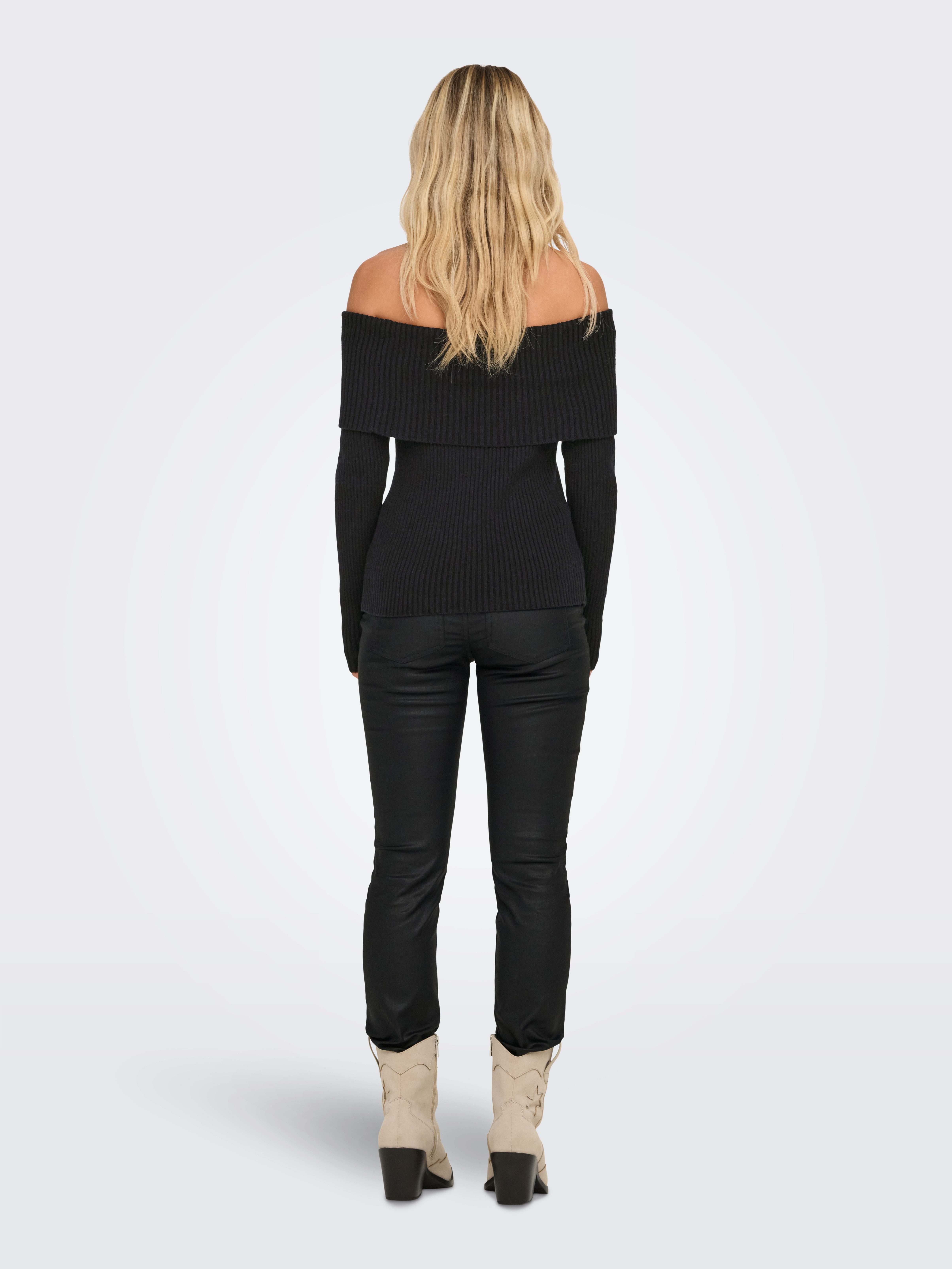 Only Gebreide trui ONLKATIA LS OFF SHOULDER KNT