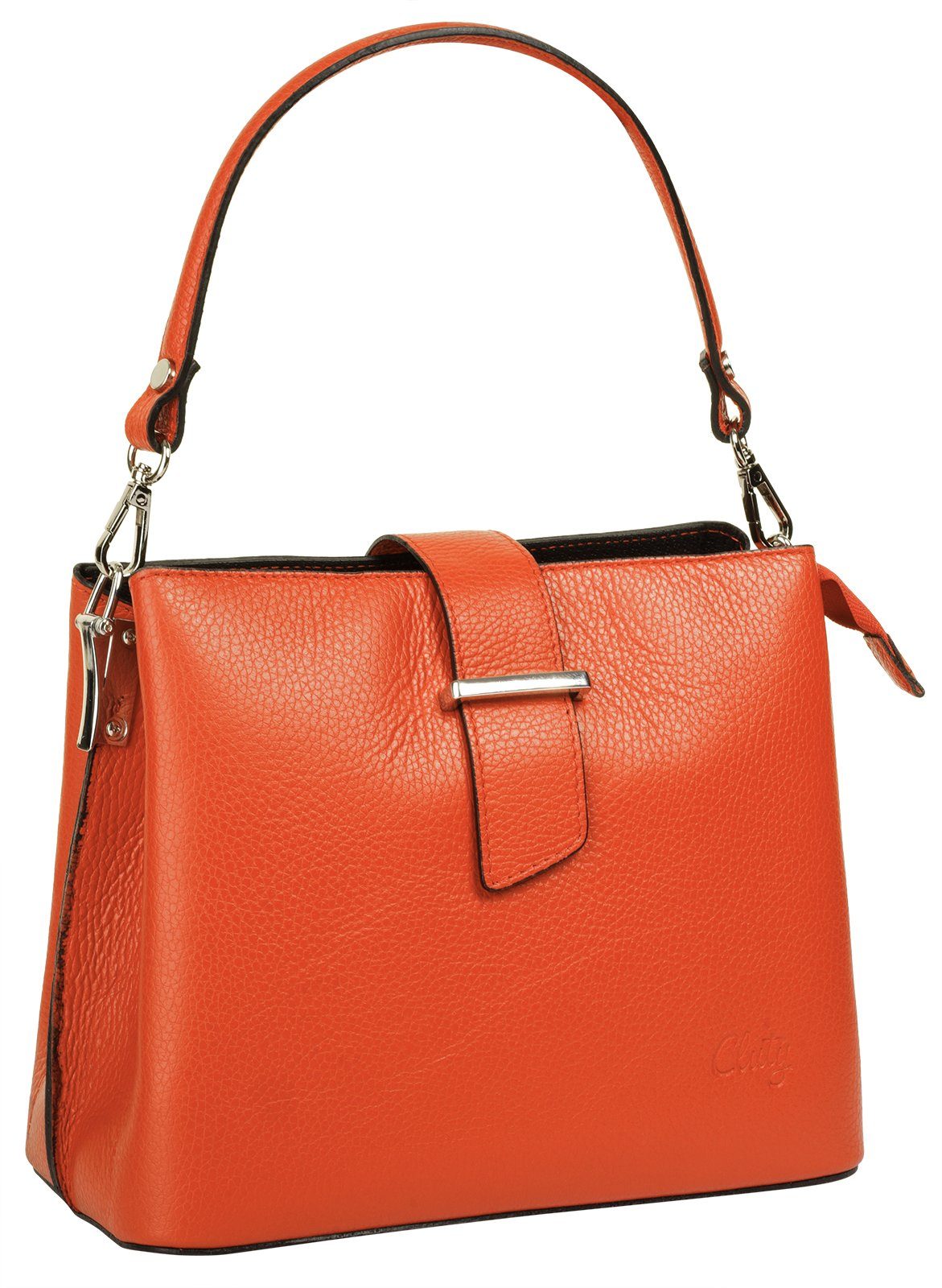 Cluty Tas echt leer, made in italy