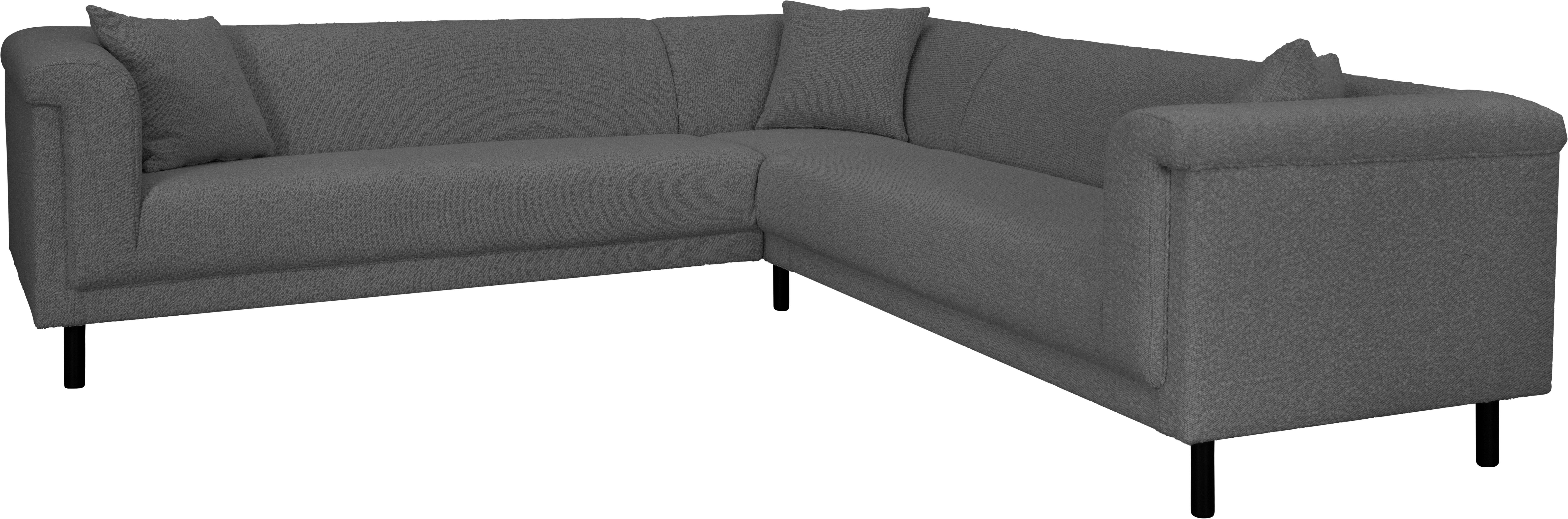 INOSIGN Hoekbank AGNIA L-vorm BxDxH: 244x244x71 cm incl. sierkussen, gelijkbenig, ook in cord