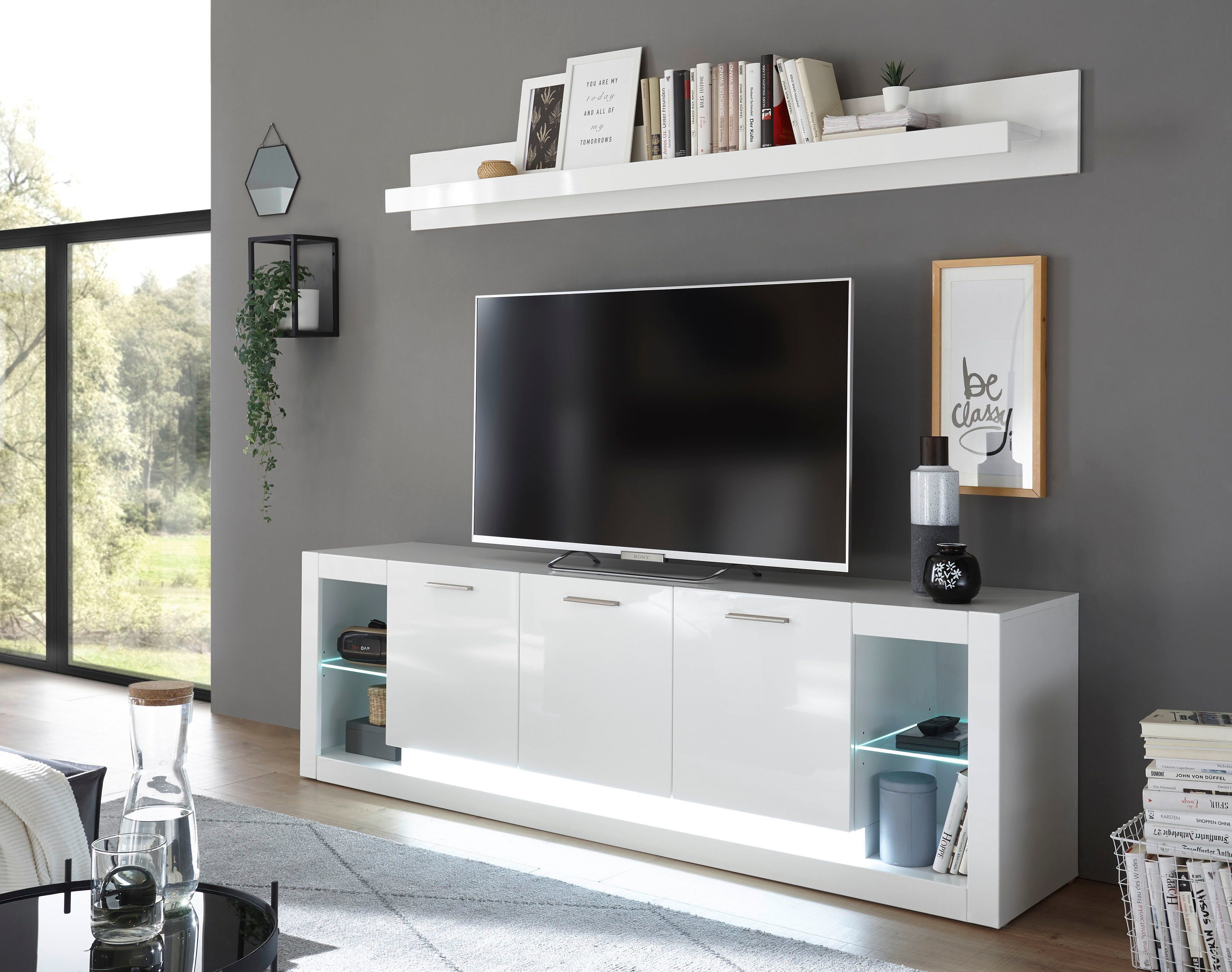 Places of Style Tv-meubel MERAN Breedte ca. 198 cm