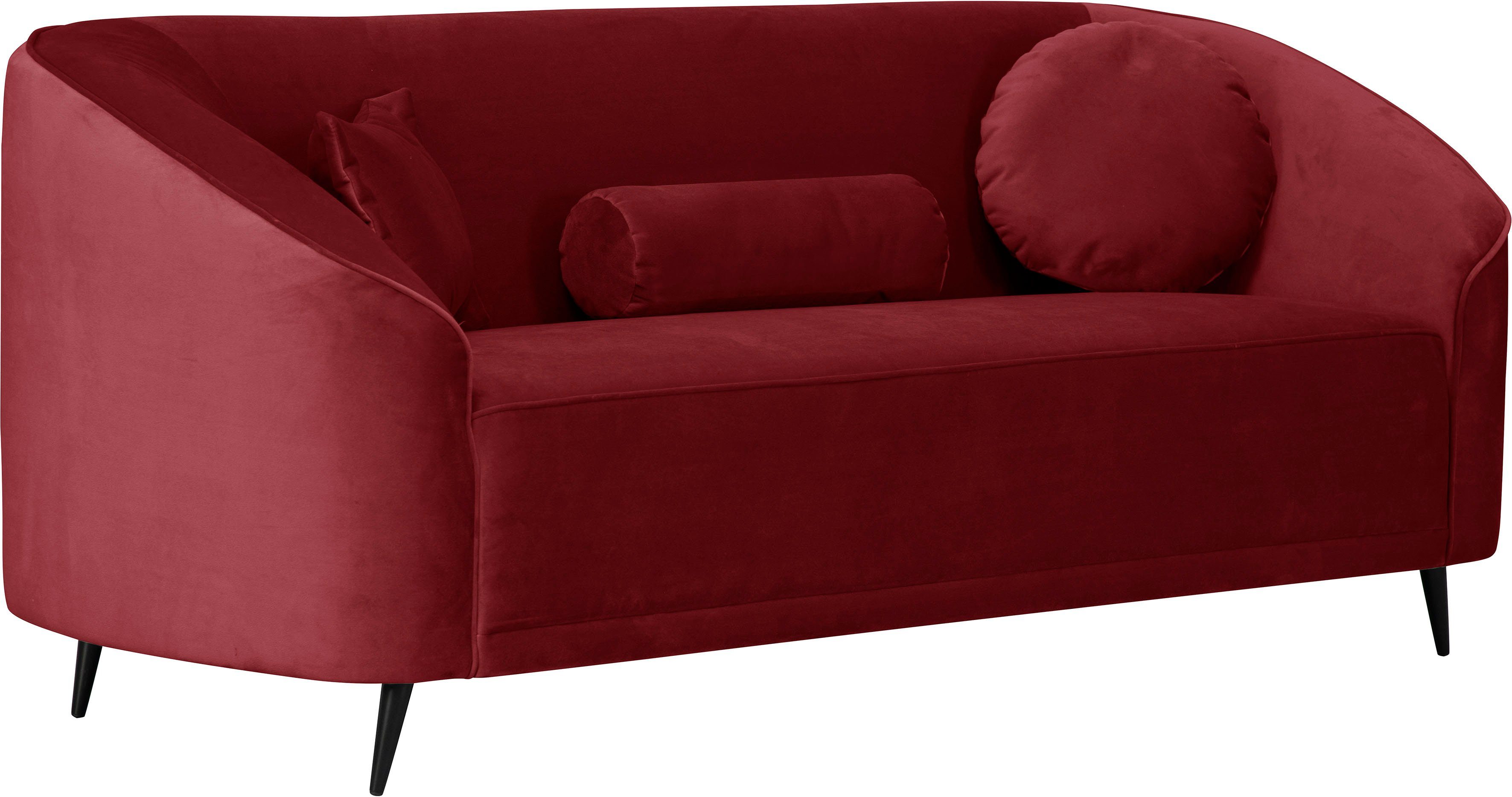 Leonique 3-zitsbank Ashly in 3 overtrekvarianten, bouclé, fluwelige look en zachte structuurstof.