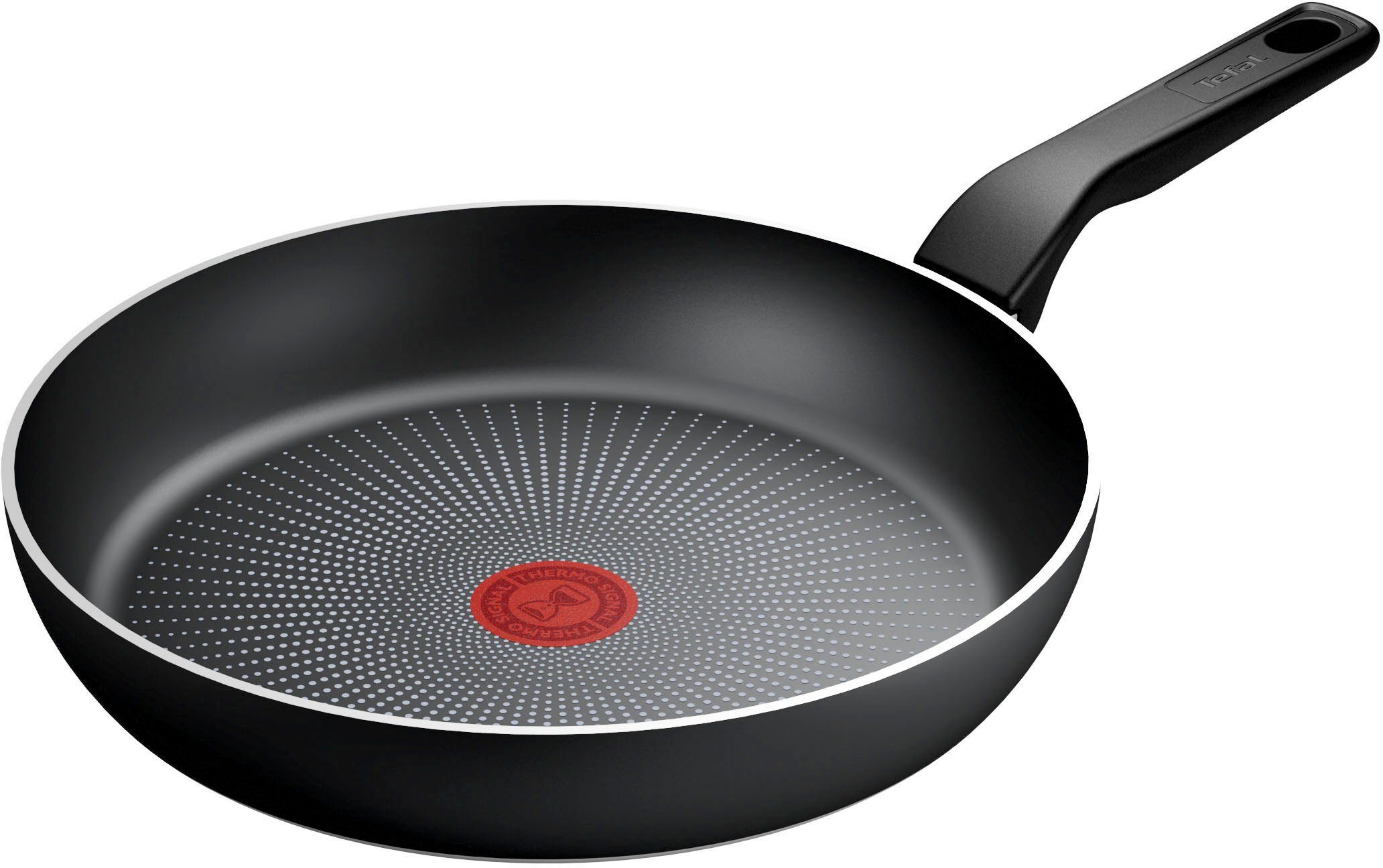 Tefal Koekenpan Recycled On, Inductie uit 100% gerecycled aluminium, anti-aanbaklaag, thermo-signaal koekenpannen maat Ø 28 cm x 37 cm x 13 cm