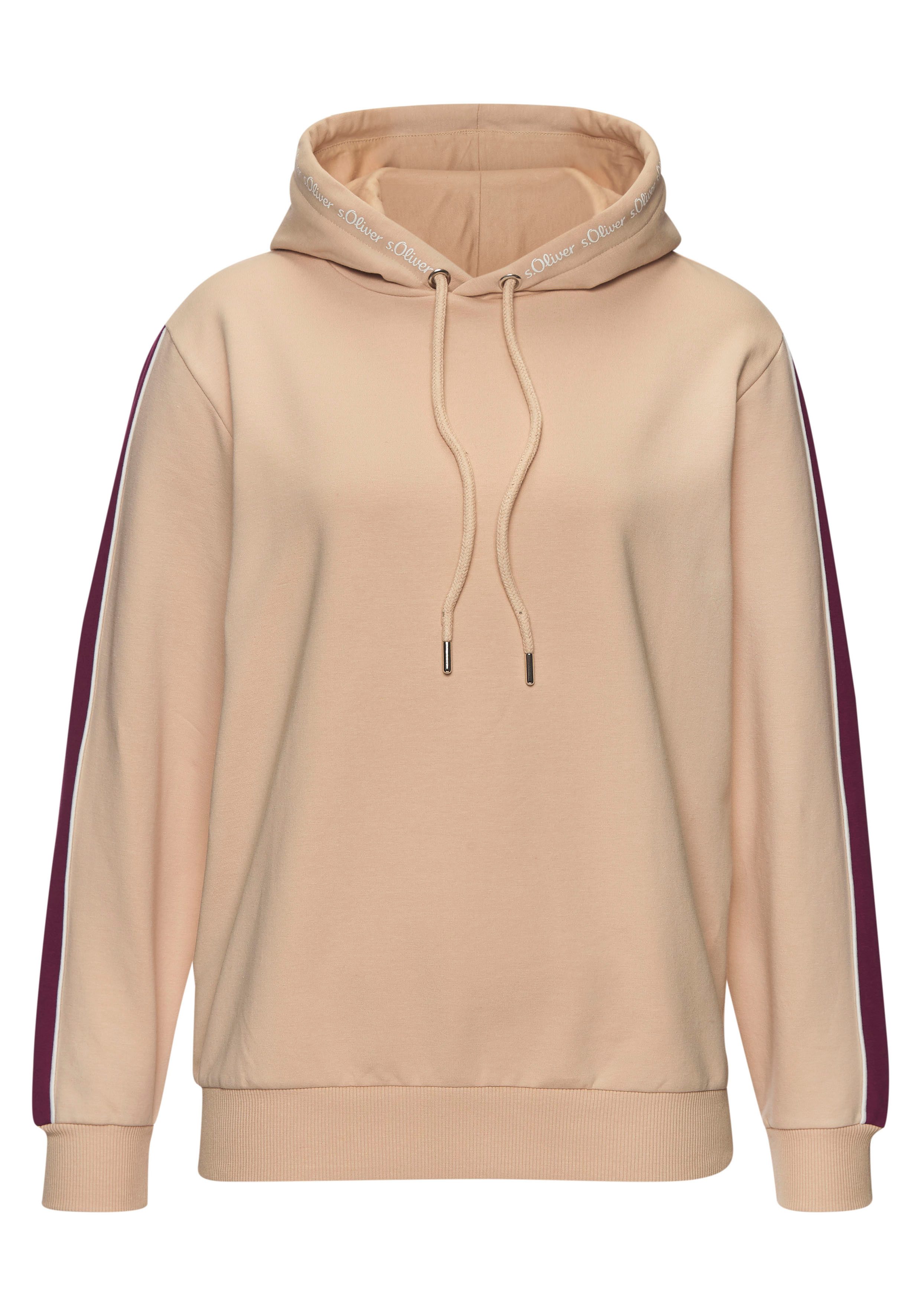 s.Oliver RED LABEL Beachwear Hoodie met contrasterende accenten loungewear (1-delig)