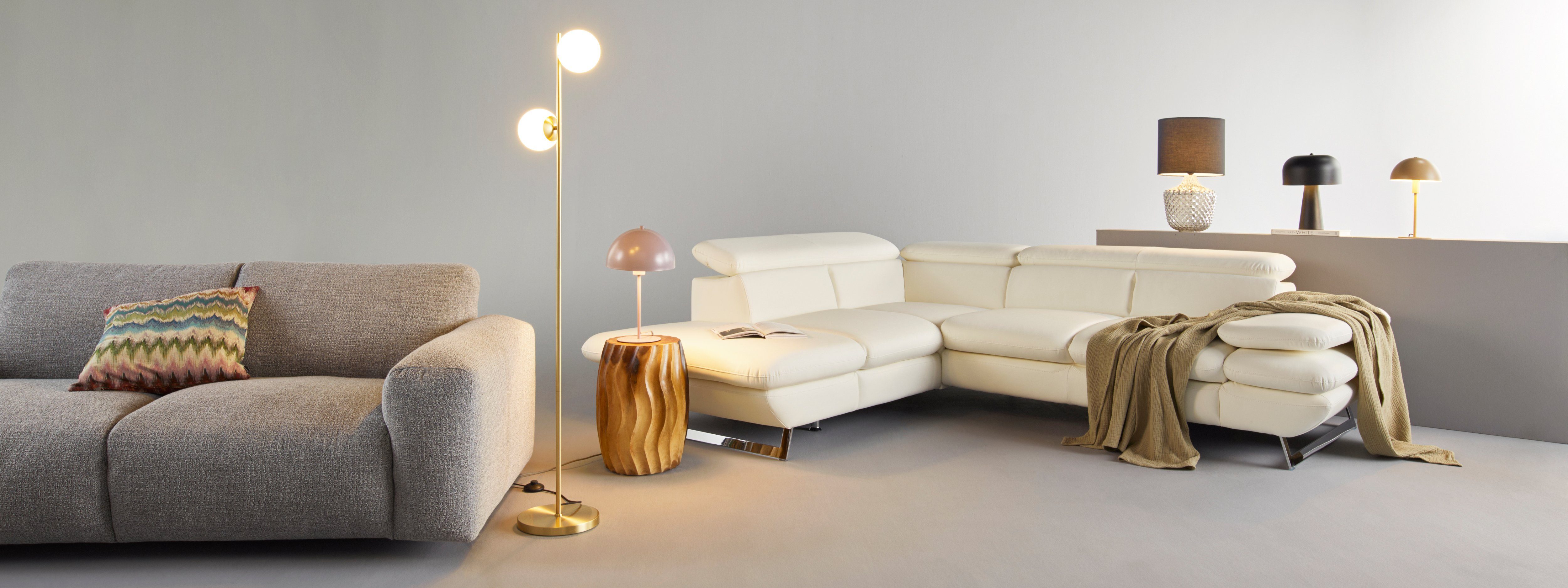 LeGer Home by Lena Gercke Tafellamp Linnea paddestoel lamp Paddenstoel lamp, tafellamp, metalen voet, hoogte 35,5 cm (1 stuk)