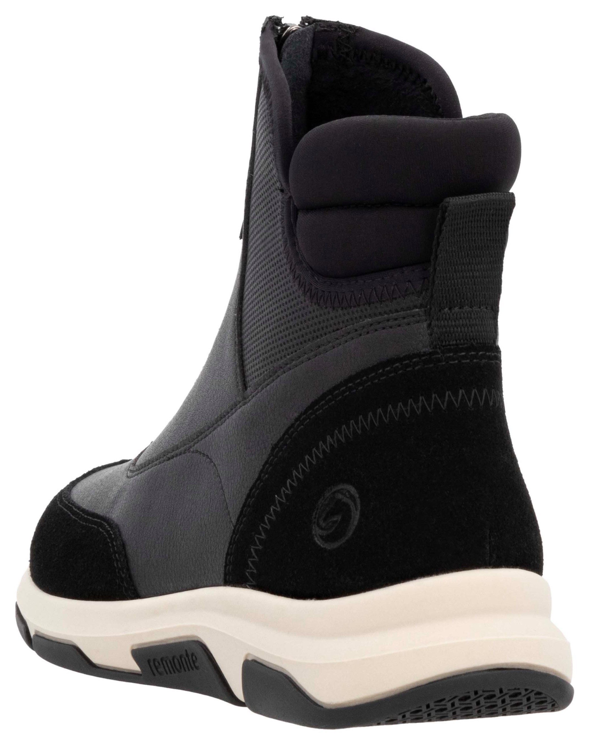 Remonte Winterlaarzen sleehak, winterenkellaarsjes, high top sneaker met schapenwol voering