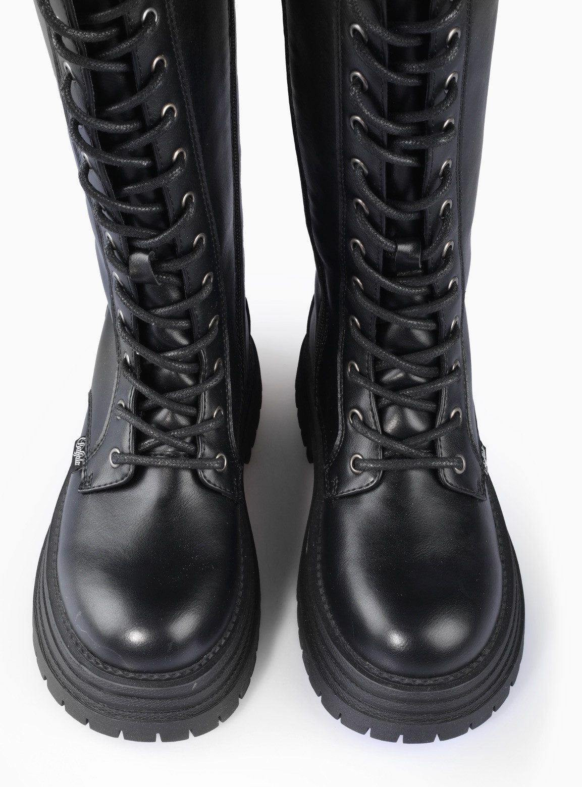 Buffalo Veterlaarzen LENNOX LACE UP HI Lange laars, festival-laars, plateaulaars met Memory Foam