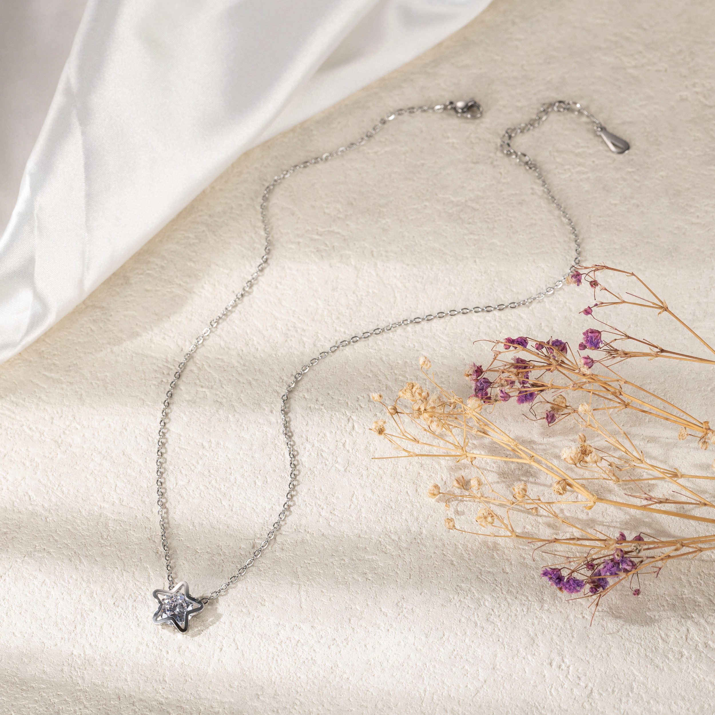 Firetti Ketting met hanger Sieraden cadeau roestvrijstalen halssieraden halsketting ankerkette ster