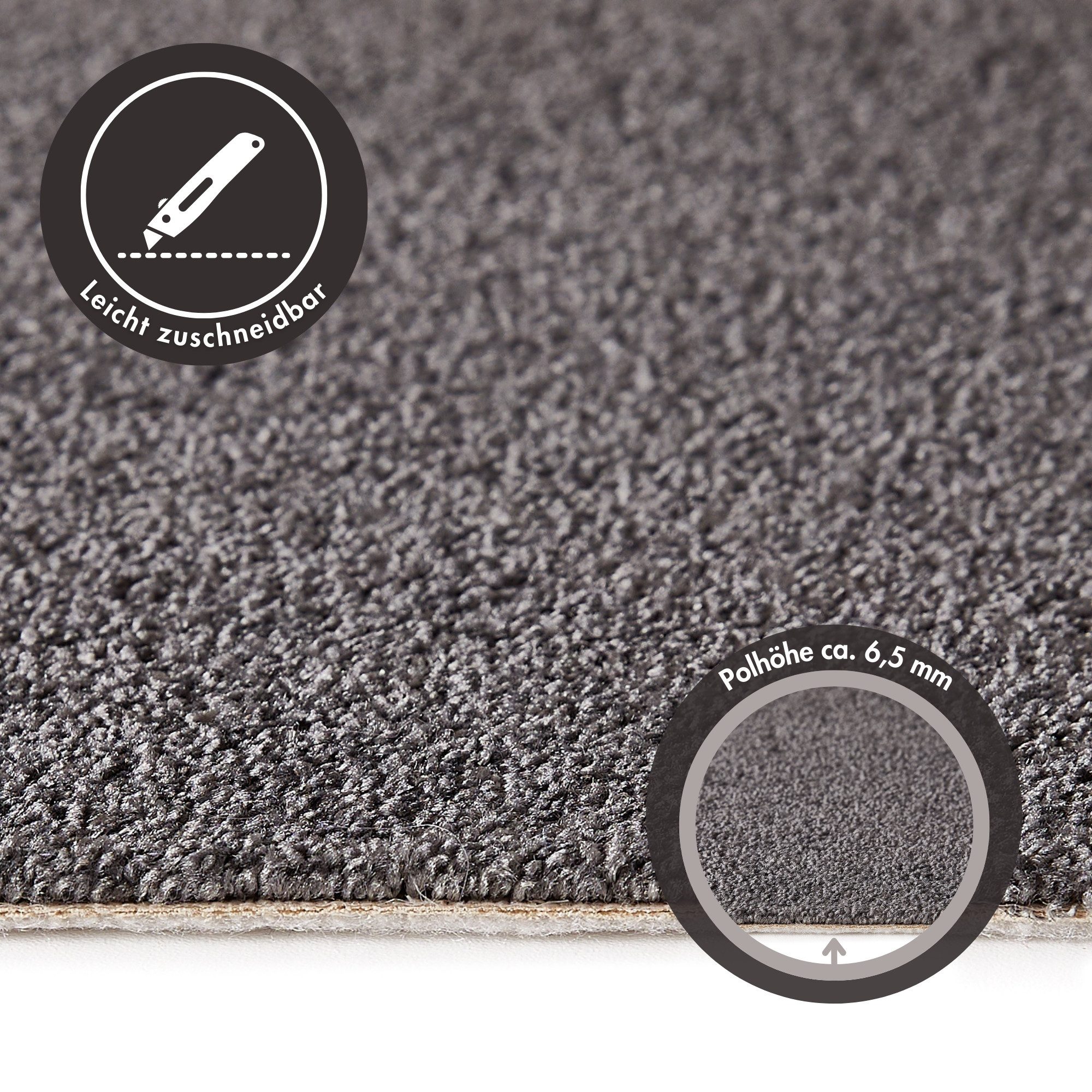 Andiamo Tapijt Veronay, velours, Made in Belgium Effen kleuren, breedte 400 cm of 500 cm, slijtvast, onderhoudsvriendelijk