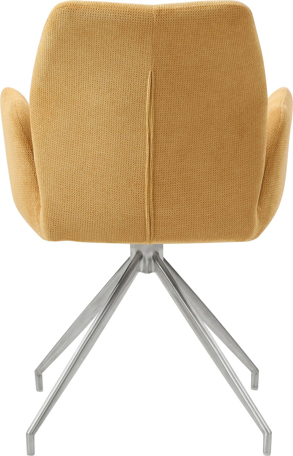 SalesFever Eethoek Tafelblad met echte boomrand, frame van roestvrij staal (set, 5-delig)