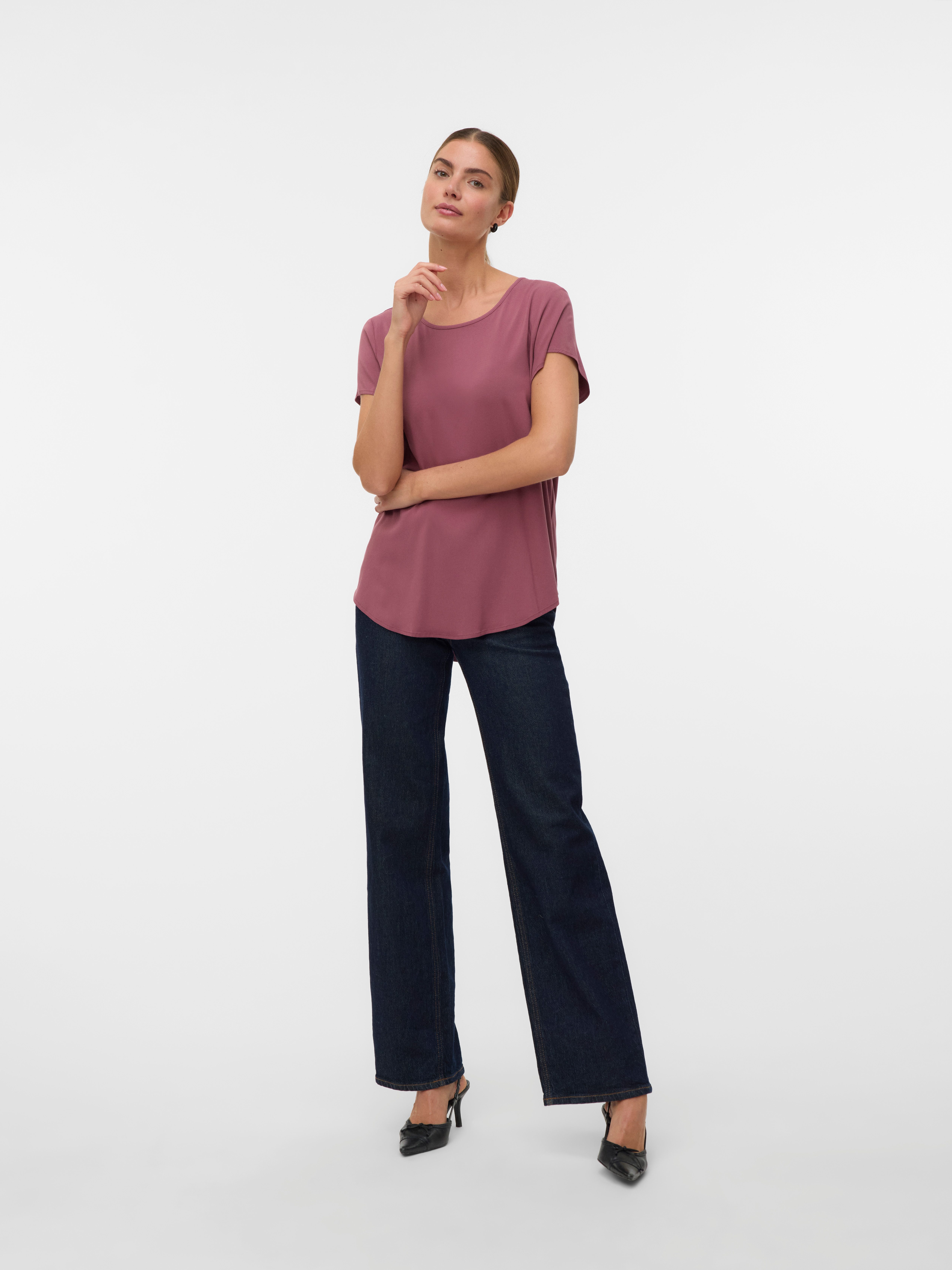 Vero Moda Shirt VMBELLA SS TOP WVN GA NOOS