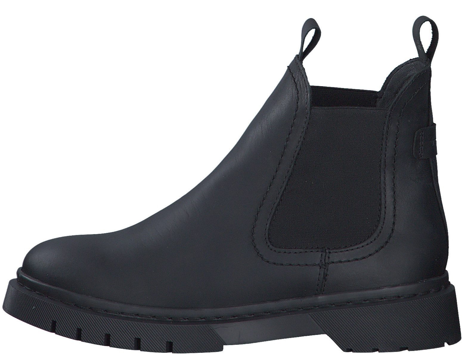 Tamaris Chelsea-boots blokhak, instap laarzen, enkellaars met twee aantrekloopjes