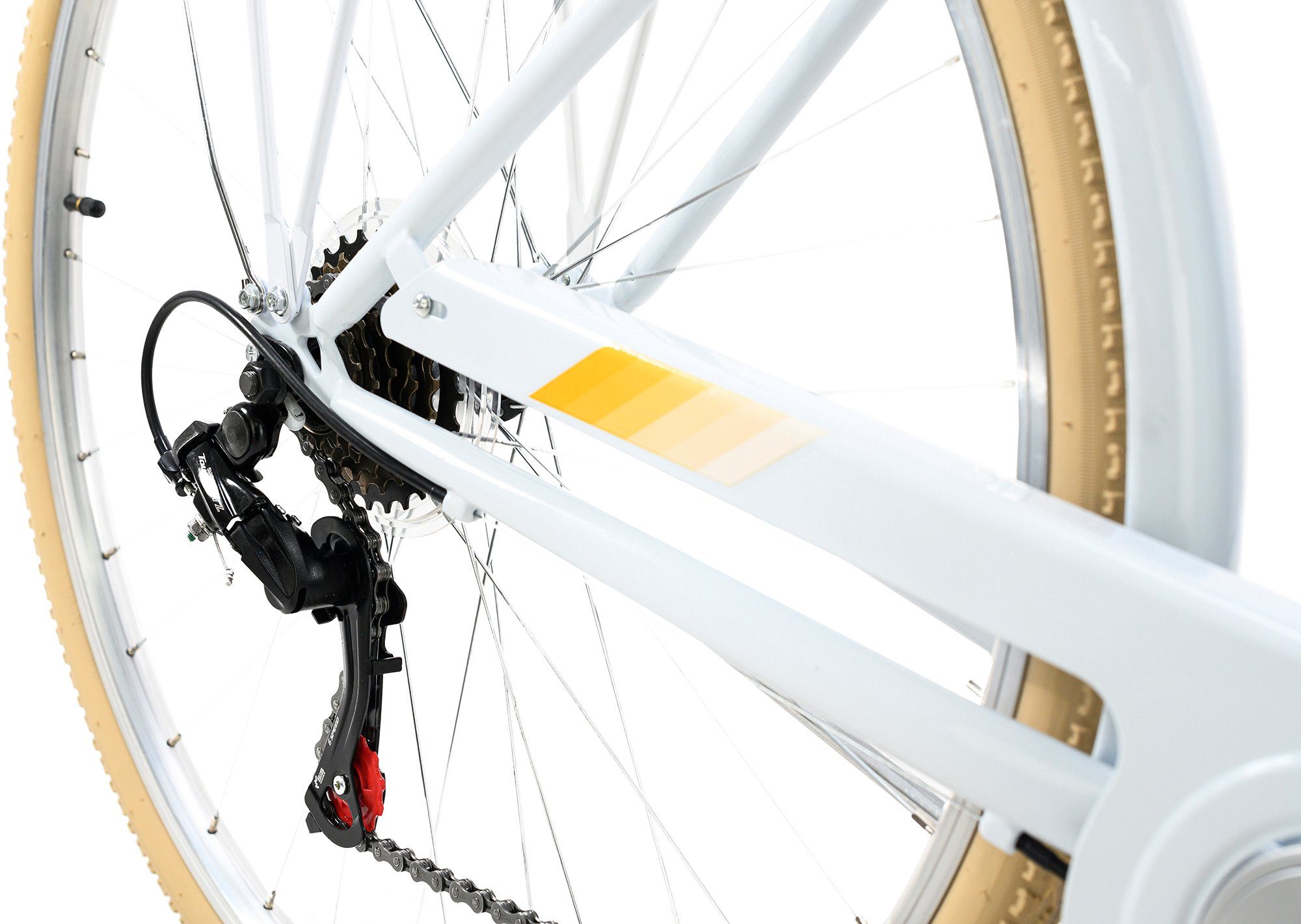 KS Cycling Citybike Cantaloupe voor dames, kettingversnelling